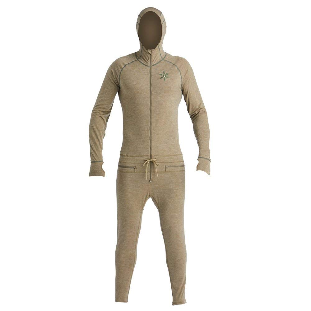 AIRBLASTER Men's Merino Ninja Suit Hooded One-Piece Base Layer for Skiing, Snowboarding & Winter Outdoor Activities