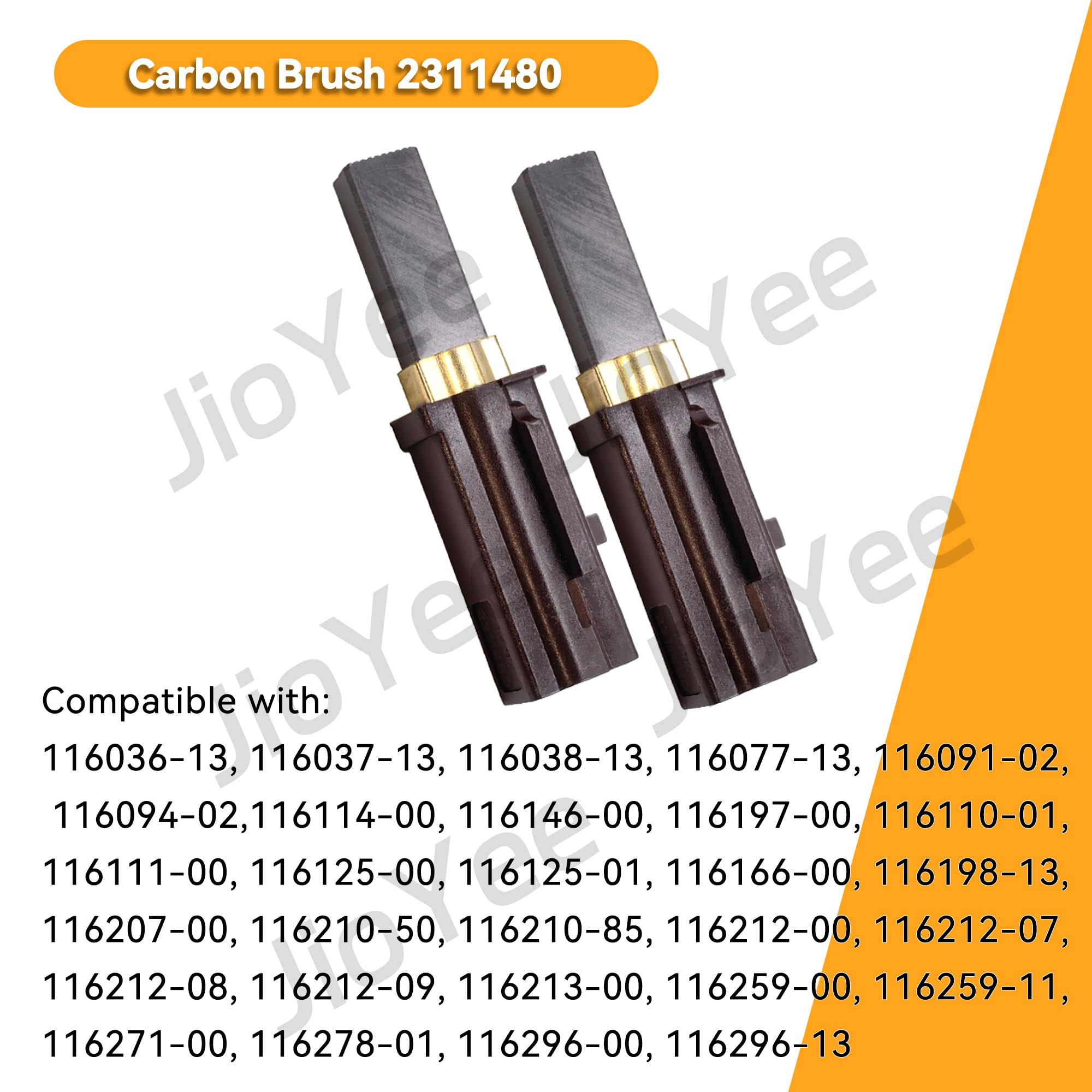 **Ametek Lamb 2311480 Vacuum Motor Carbon Brush Replacement (2 Pack) – Compatible with Models 333261 & 33326-1 – Ideal for Vacuum Cleaner Repair & Maintenance**
