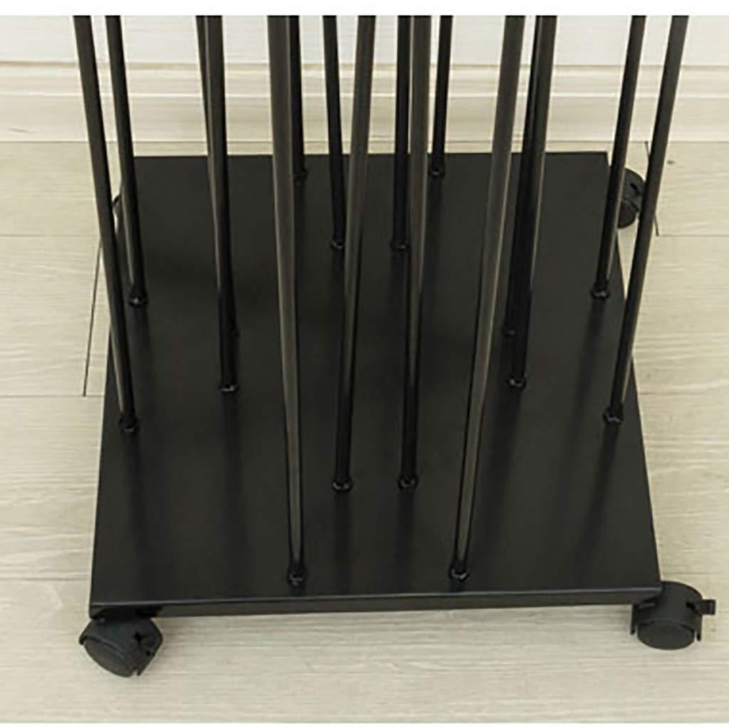 Space Saving Iron Hanger Organizer with 4 Wheels - Heavy Duty Clothes Hanger Rack Holds 150 Hangers - Perfect for Closet, Laundry Room & Clothing Store Organization