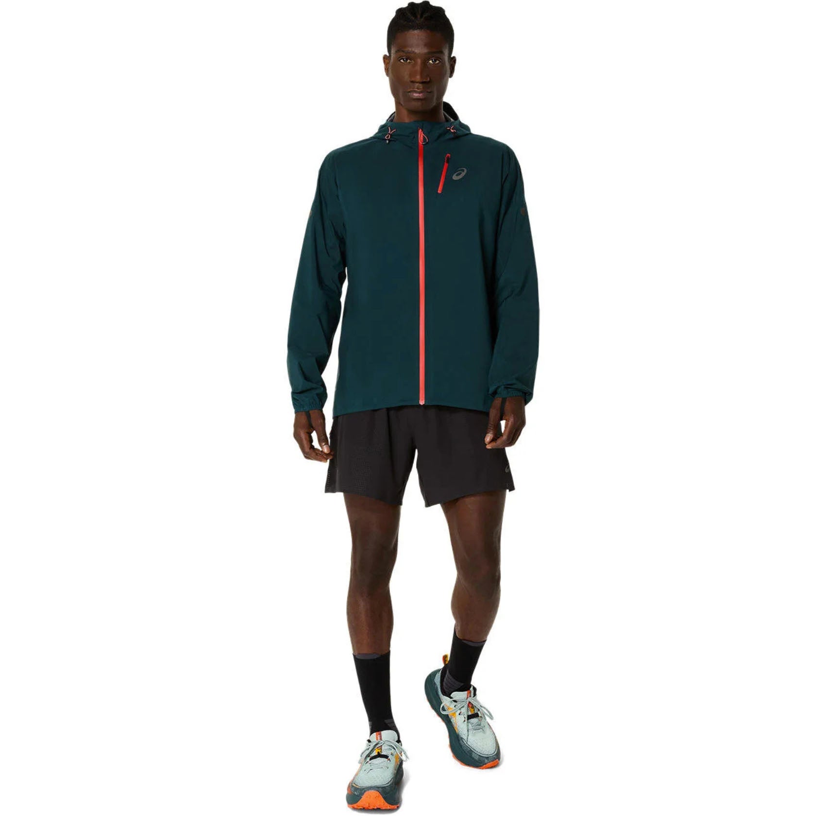 ASICS Fujitrail Elite Waterproof Running Jacket for Men - Lightweight Breathable Trail Running Shell for Hiking & Outdoor Adventures