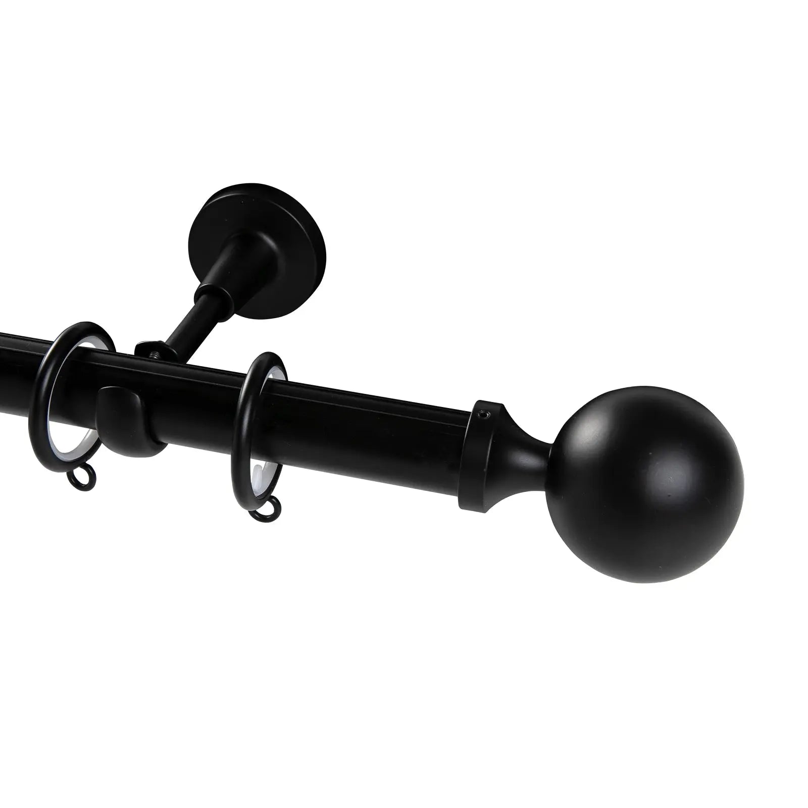Kelvin Single Window Curtain Rod - Adjustable Tension Rod for Windows, No Drill Easy Installation, Perfect for Bedroom, Living Room & Kitchen Decor