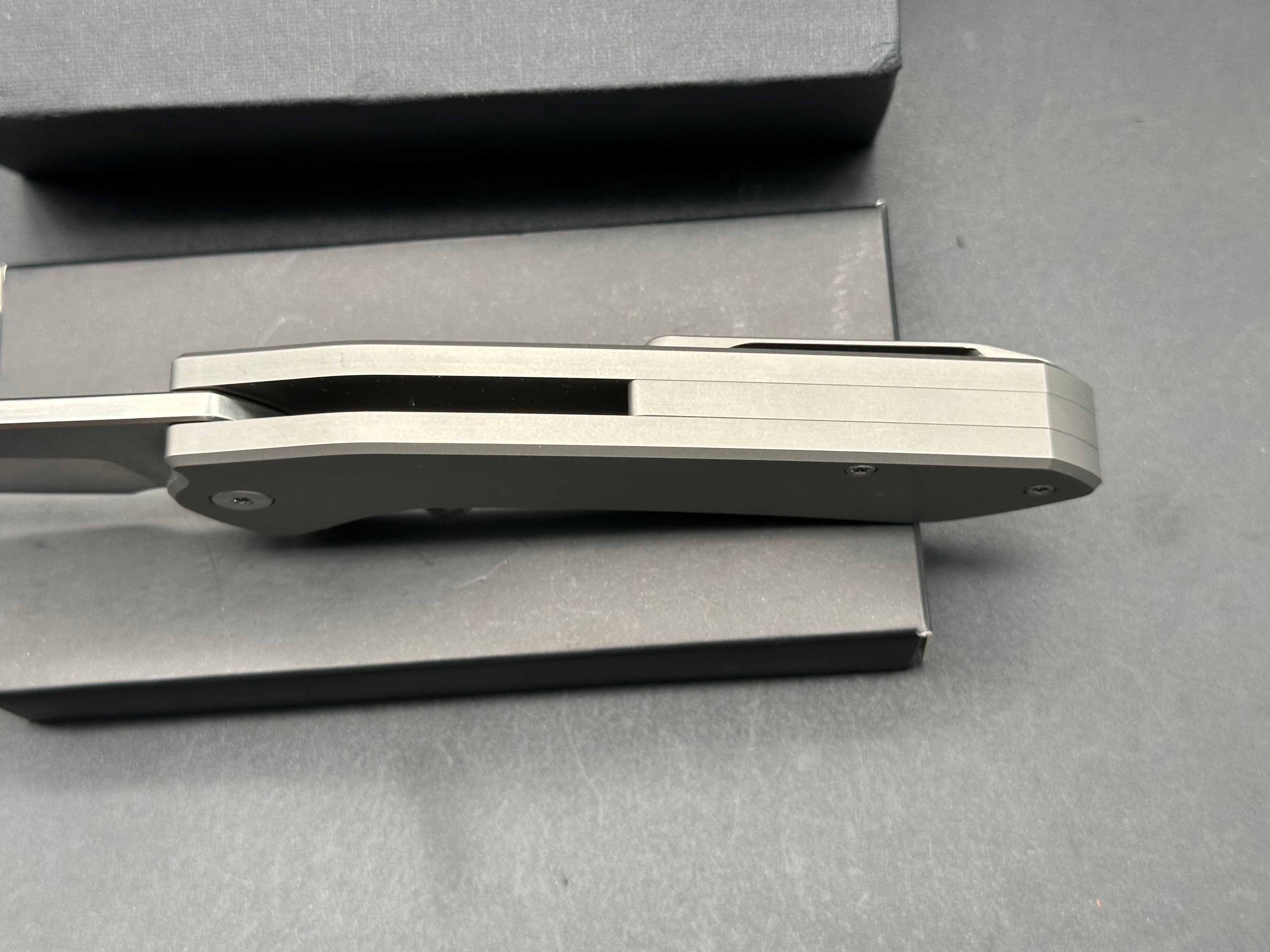 EveryDay Carry Company Brutus Titanium Flipper Knife - Non-Locking M390 Steel Blade for EDC, Camping, Hiking & Outdoor Adventures