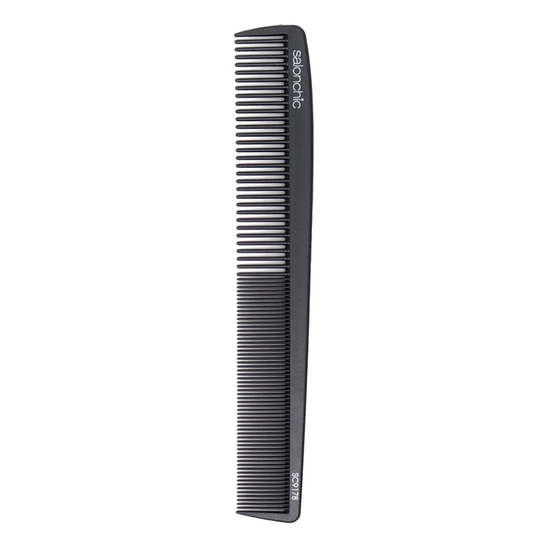 SalonChic Professional Carbon Combs - Heat Resistant Pintail Styling Combs (2-Pack) for Hairdressing, Styling & Salon Use