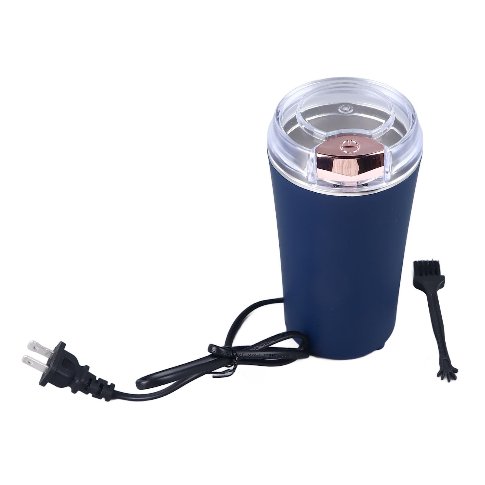 200W Powerful Electric Coffee Grinder with Stainless Steel Blades - 200g Large Capacity for Coffee Beans, Nuts, Spices & Herbs - Compact & Portable Design with 110V US Plug - Perfect for Home, Office & Travel Use