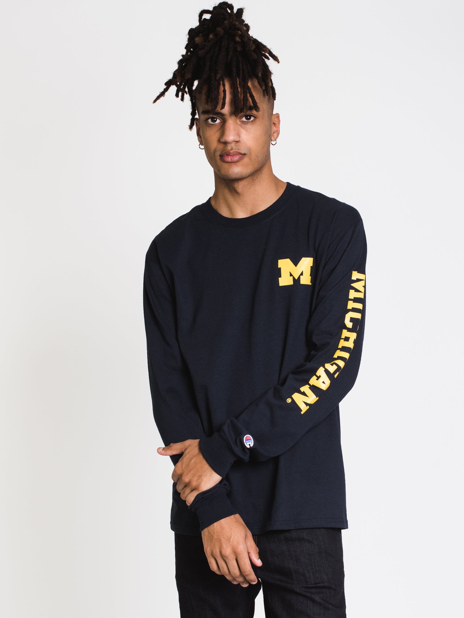 Champion Michigan Long Sleeve University Tee - Vintage College Apparel for Men & Women - Perfect for Game Day, School Spirit & Casual Wear