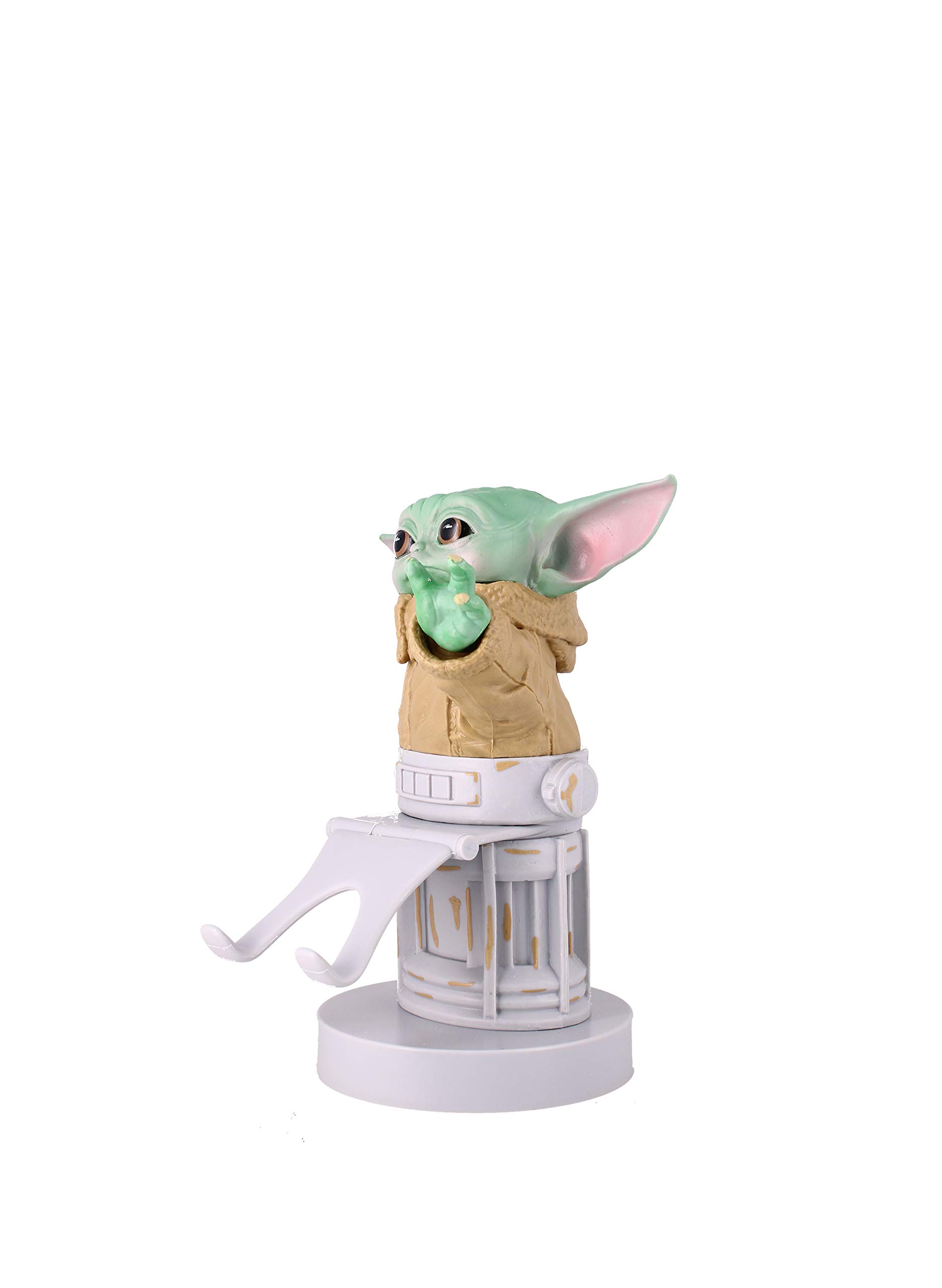 The Mandalorian The Child Star Wars Licensed Phone & Gaming Controller Holder - Cable Guys Official Device Stand with Green Figure for Mobile Gaming & Desk Organization