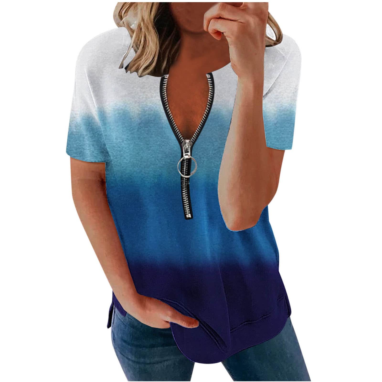Women's Summer Casual T-Shirts - Loose Fit Blouses for Leggings | Comfortable Cotton Tops for Everyday Wear, Work & Weekend Outfits