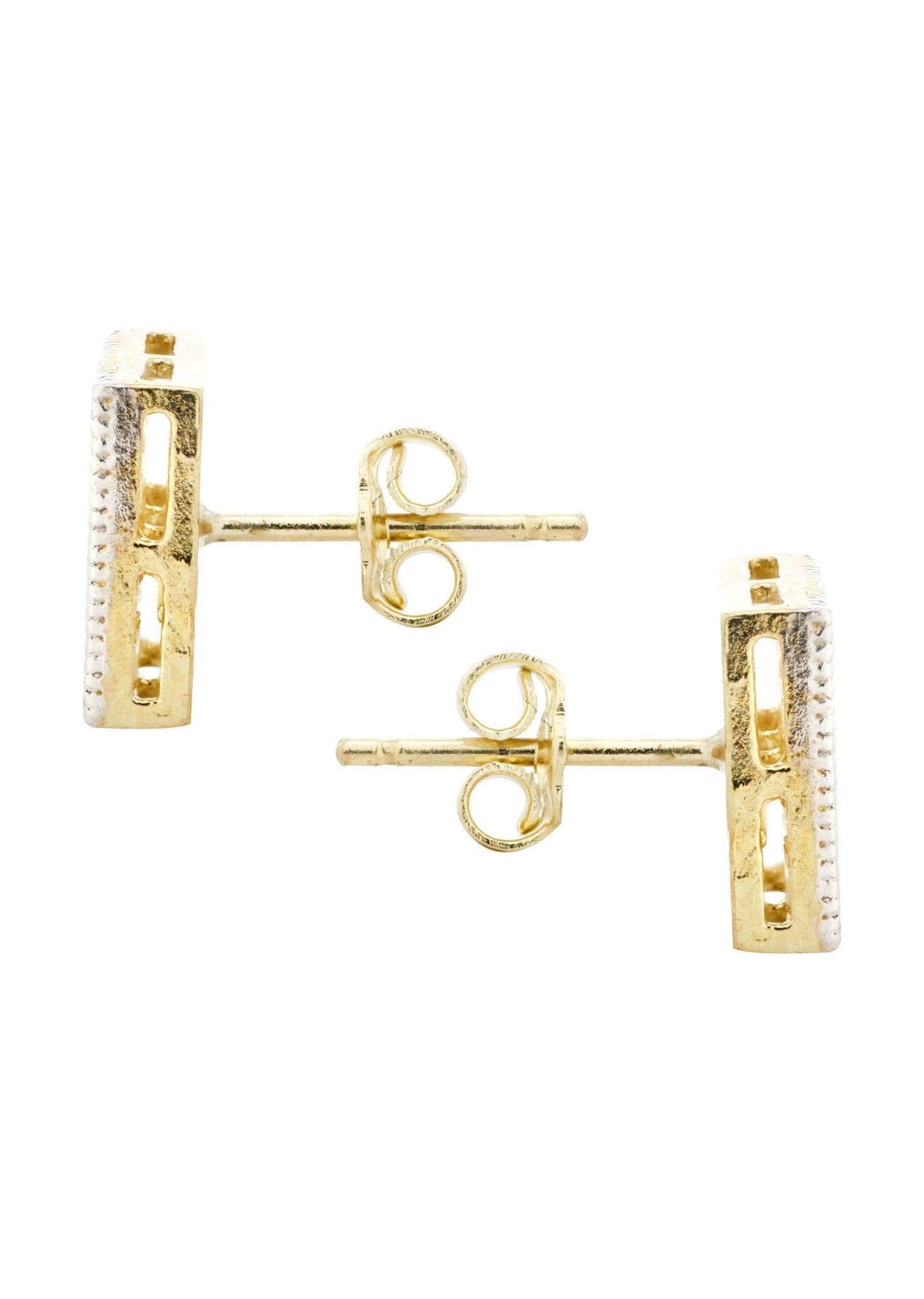 10K Yellow Gold CZ Stud Earrings - 0.1 Inch Diameter Round Cubic Zirconia Studs for Women | Perfect for Everyday Wear, Gift Giving & Special Occasions