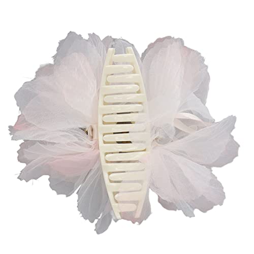 Non-Slip Hair Claw Clips for Women - Gentle Hair Barrettes That Prevent Damage & Slipping, Secure Hold for Parties & Special Events (Light Pink) | Perfect for Weddings, Prom, Date Nights & Everyday Styling