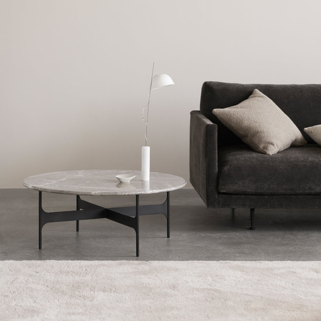 Floema Round Coffee Table - Modern Wooden Living Room Center Table for Small Spaces | Perfect for Apartments, Lounges & Home Decor