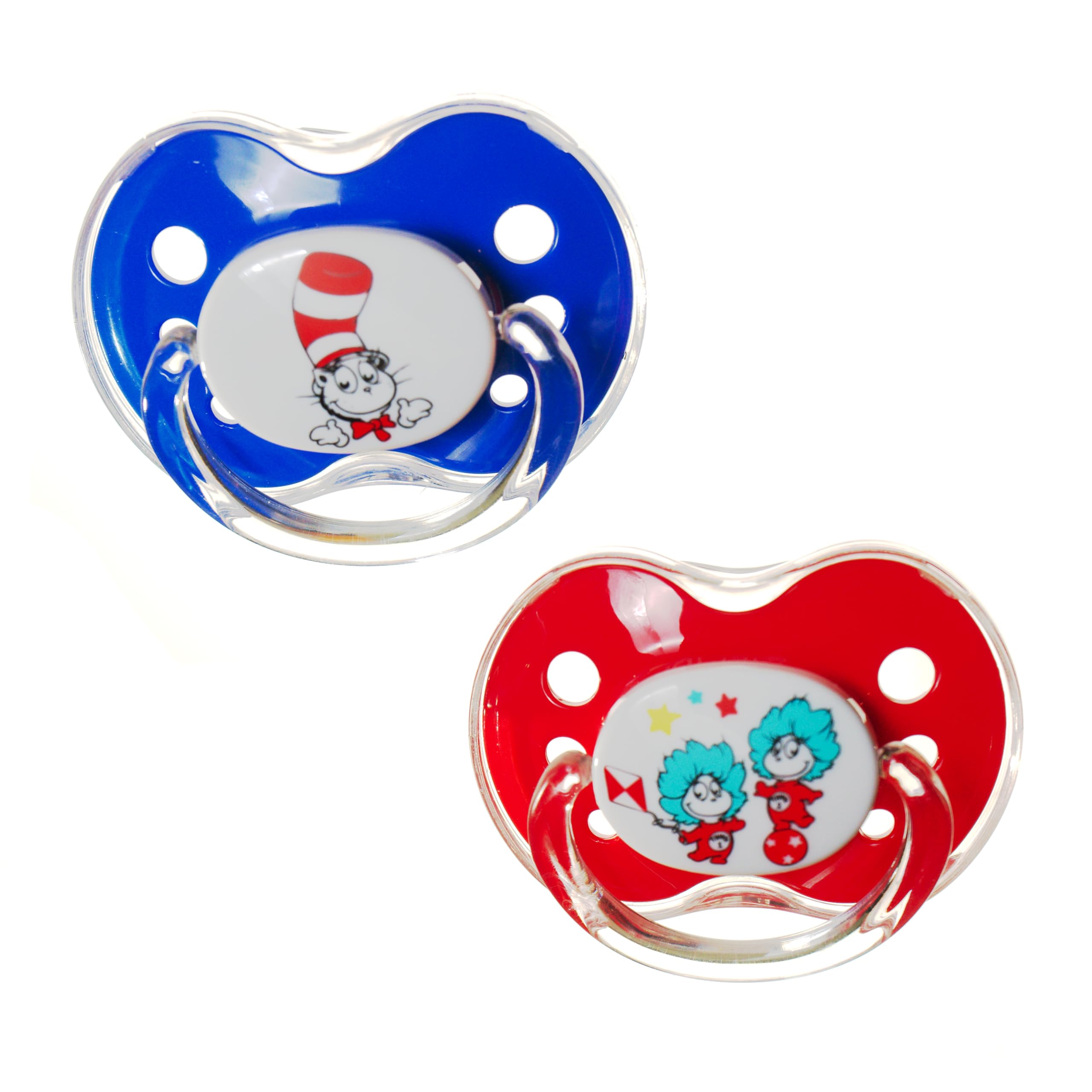 Playtex Baby Dr. Seuss Gift Set - 2 Pacifiers, 3X 4oz & 2X 8oz Baby Bottles, 1 Cloth Bib, 2 Extra Nipples, 60 Disposable Drop-Ins Liners | Newborn Essentials for Feeding & Soothing | Perfect Baby Shower Gift & Travel Set