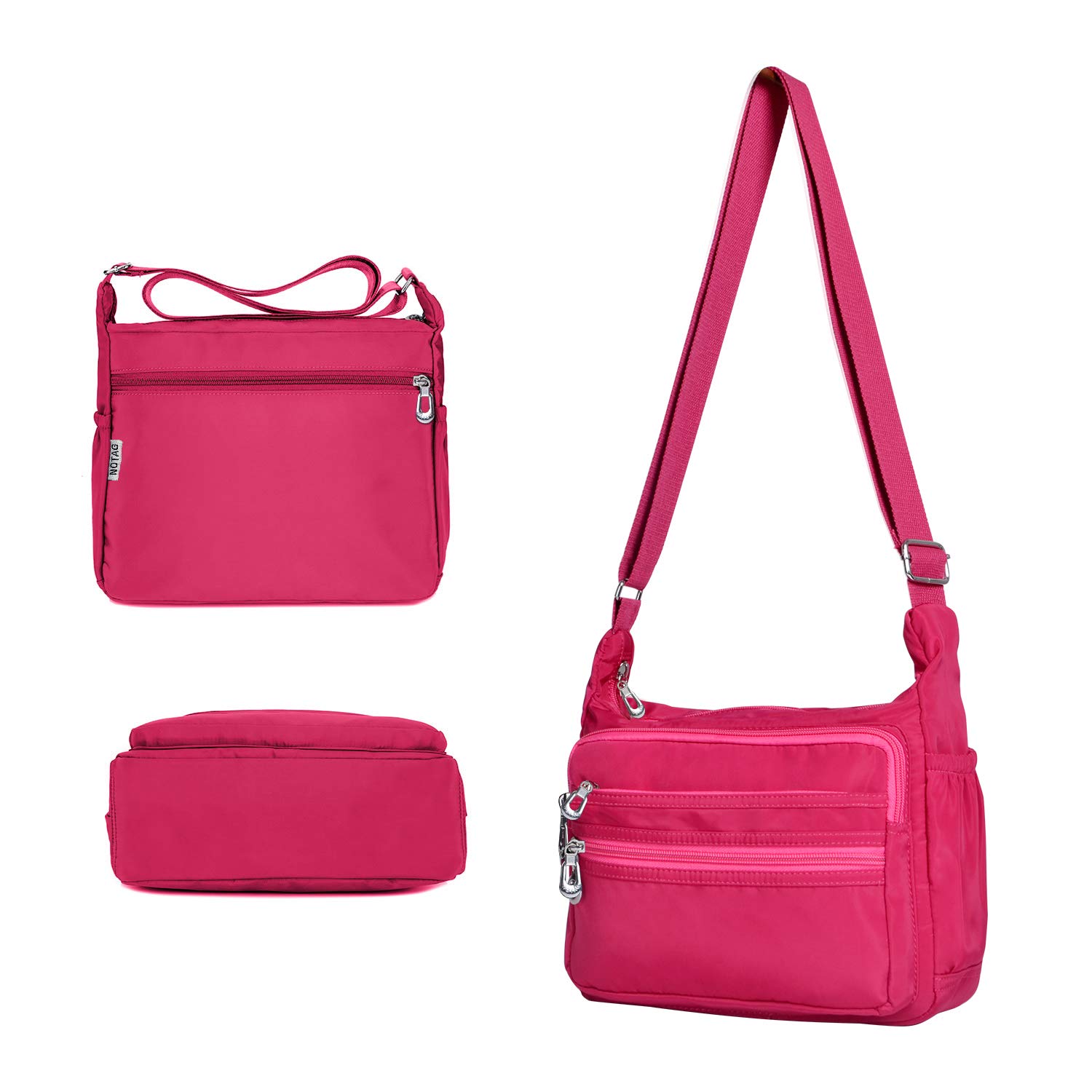Waterproof Crossbody Bag for Women - Lightweight Nylon Messenger Purse with Adjustable Strap for Travel, Work & Everyday Use