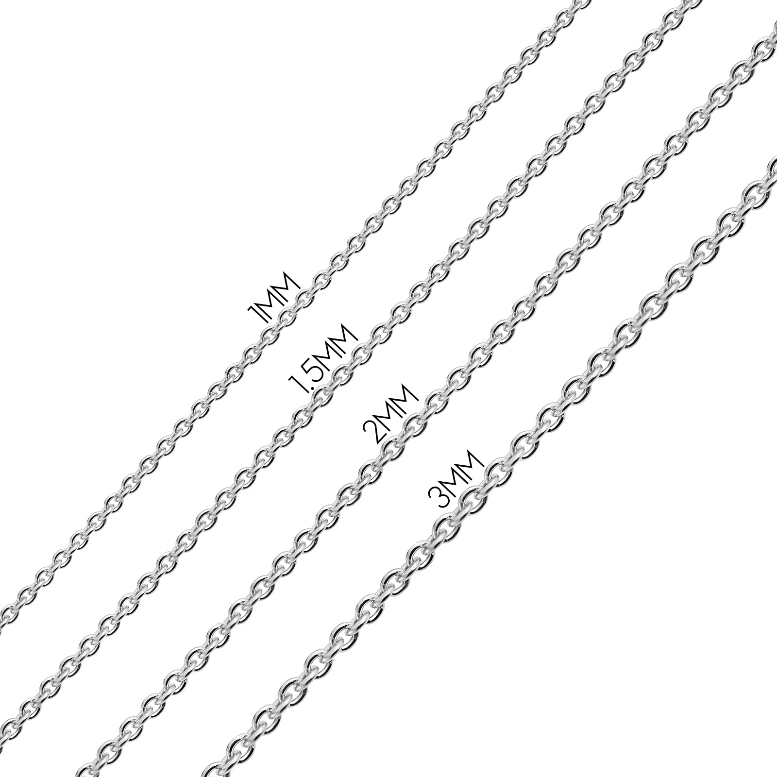 Men's Heavy Solid .925 Sterling Silver Box Chain Necklace - 16/18/20/24/30 Inch - Italian Made Square Venetian Link for Casual & Formal Wear