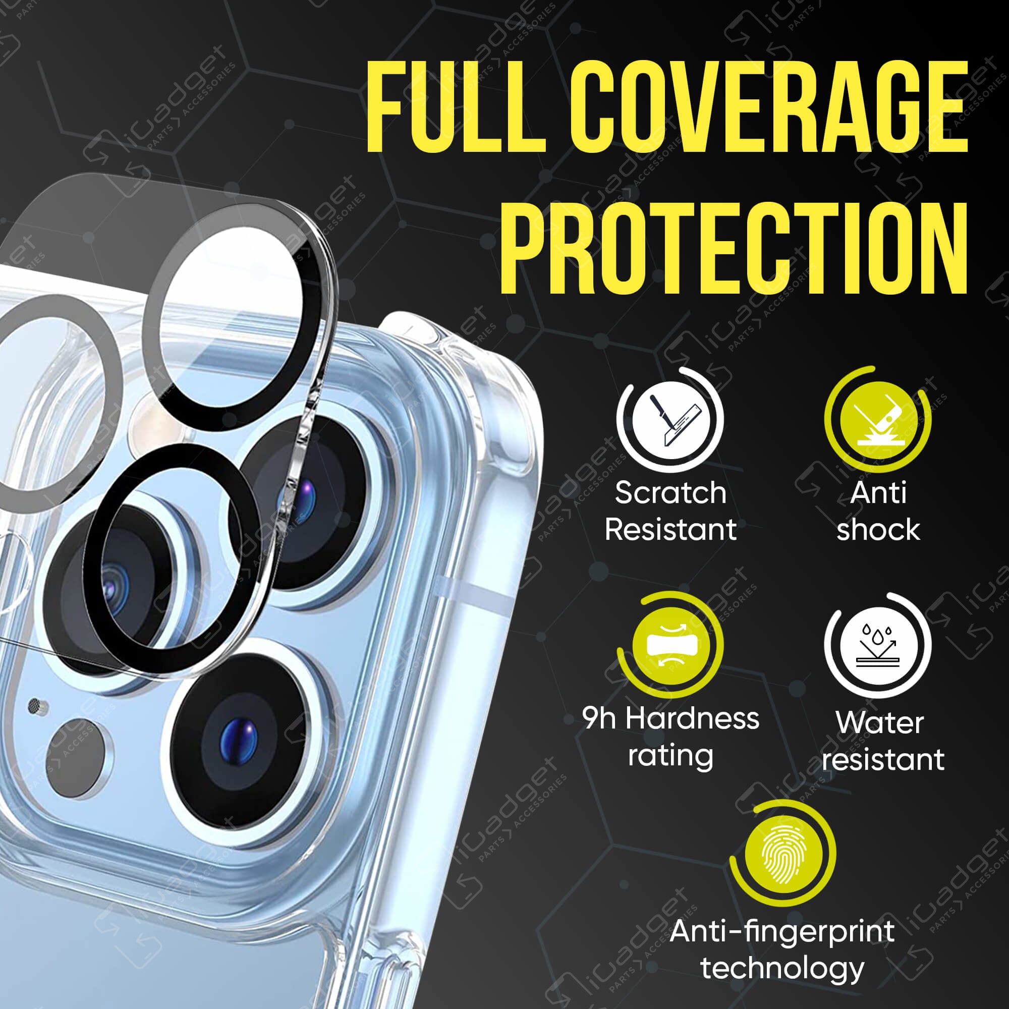 iPhone 12 Camera Lens Protector - Premium Tempered Glass Screen Protector for iPhone 12/12 Pro - Shatterproof & Scratch Resistant - Perfect for Outdoor Adventures, Travel & Daily Protection