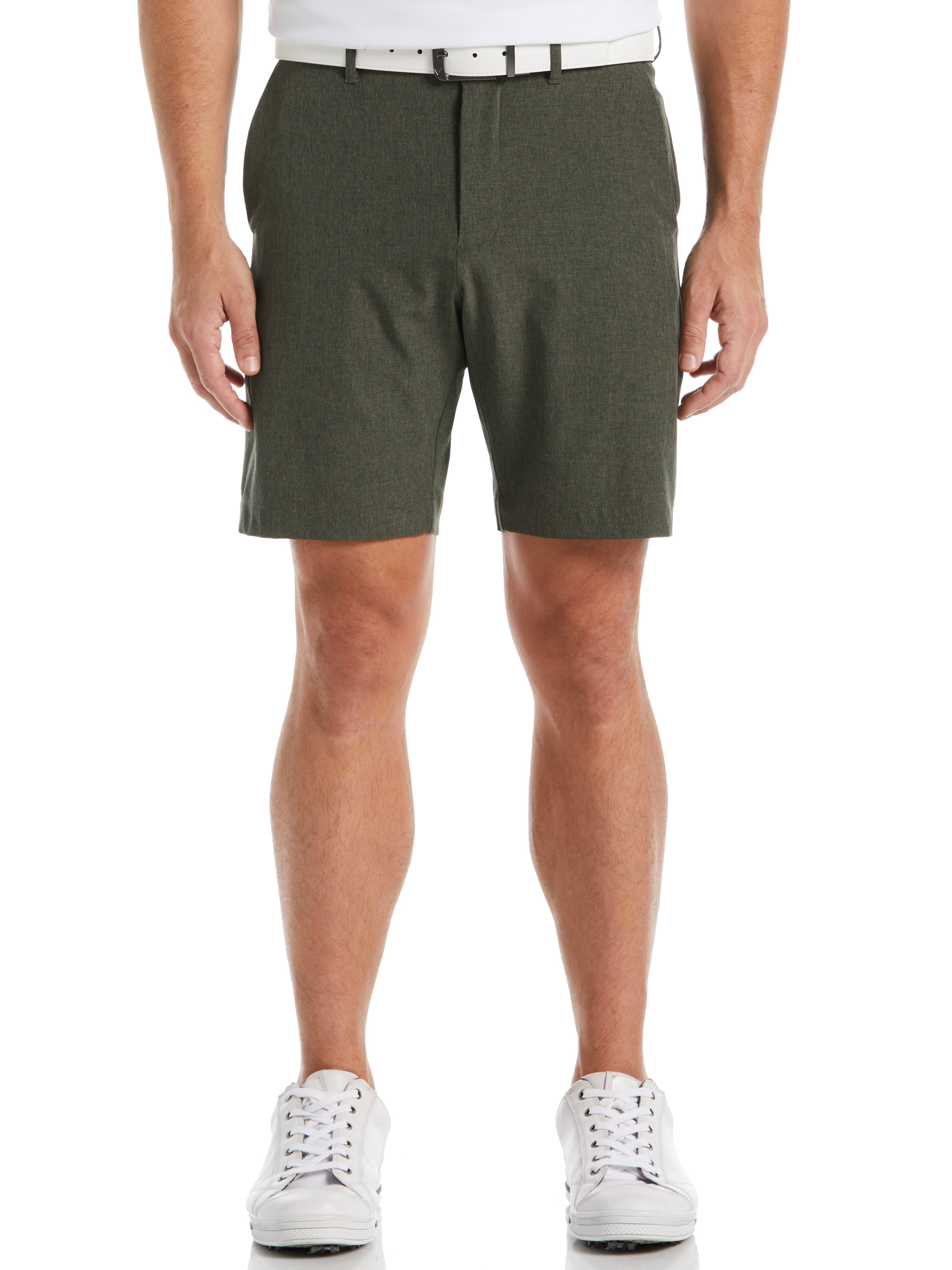 Men's Swing Tech Heather Ergo Short Sleeve Golf Shirt - Moisture Wicking & Stretch Fit for Comfortable Swing - Perfect for Golf, Tennis & Casual Wear