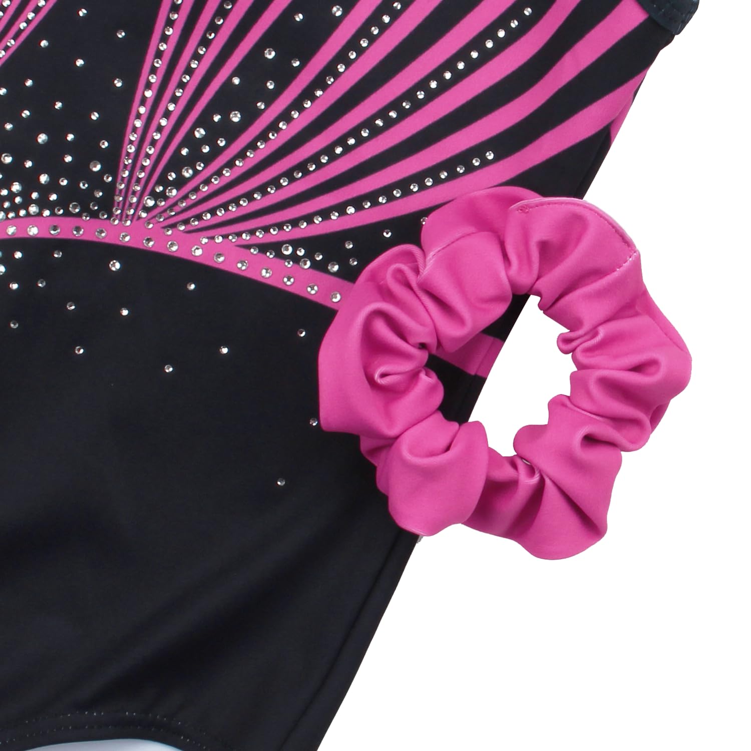 Sparkly Girls Gymnastics Leotard with Shorts - Ballet Dance Activewear for Kids - Perfect for Dance Classes, Gymnastics Practice & Performance Costumes
