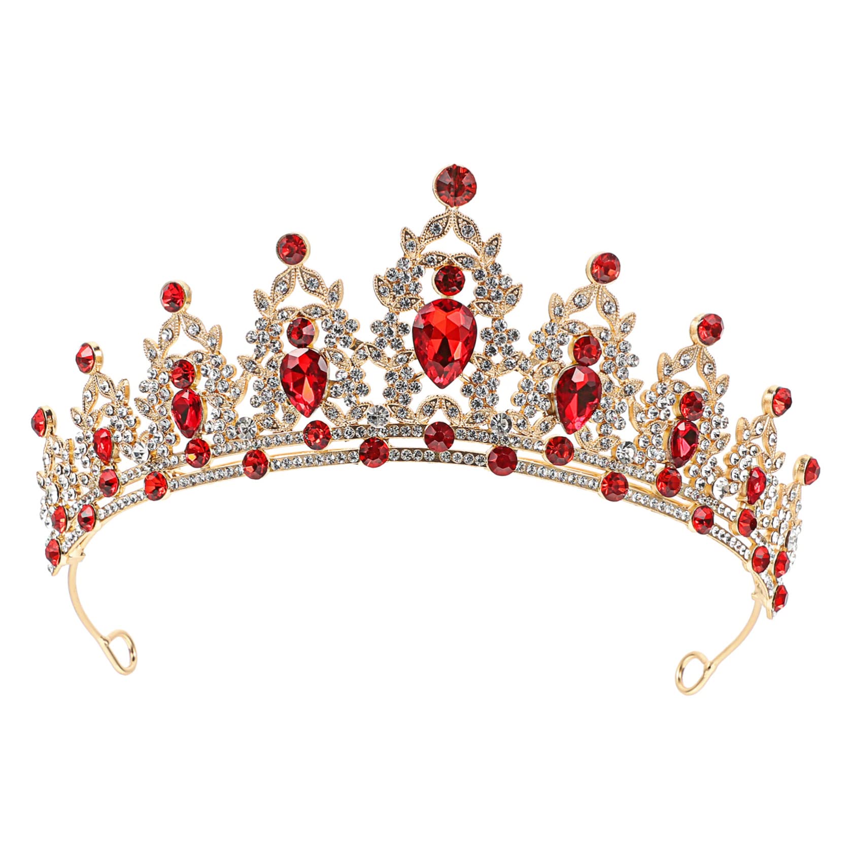 SOIMISS Baroque Rhinestone Wedding Tiara for Bride - Gold Crown Bridal Headpiece with Glitter, Zinc Alloy Hair Accessories for Women & Girls | Perfect for Weddings, Prom, Pageants & Special Occasions
