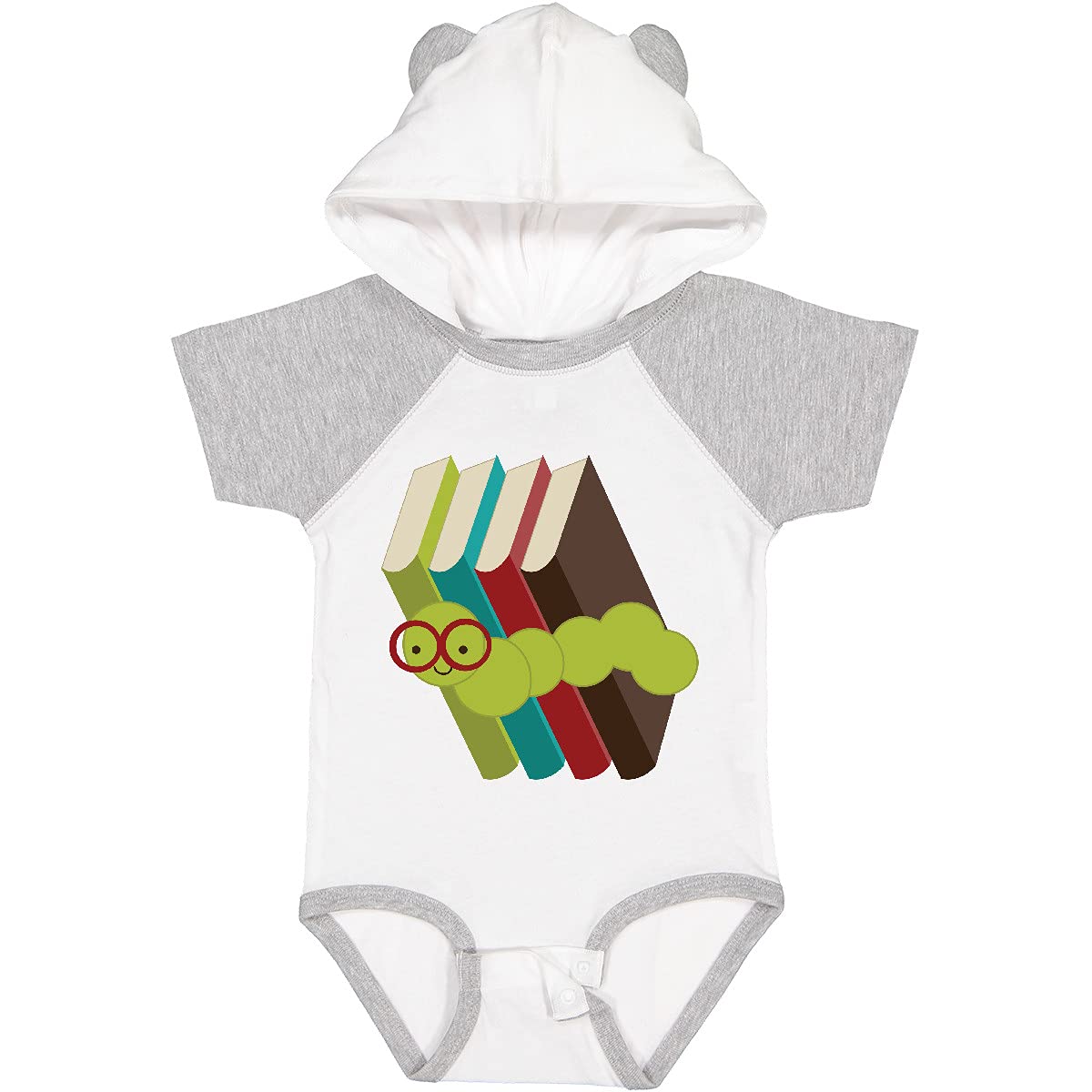 Inktastic Bookworm Books Reading Baby Bodysuit - Cute Infant Onesie for Book Lovers & Reading Enthusiasts - Perfect for Library Visits, Storytime & Book-Themed Baby Showers