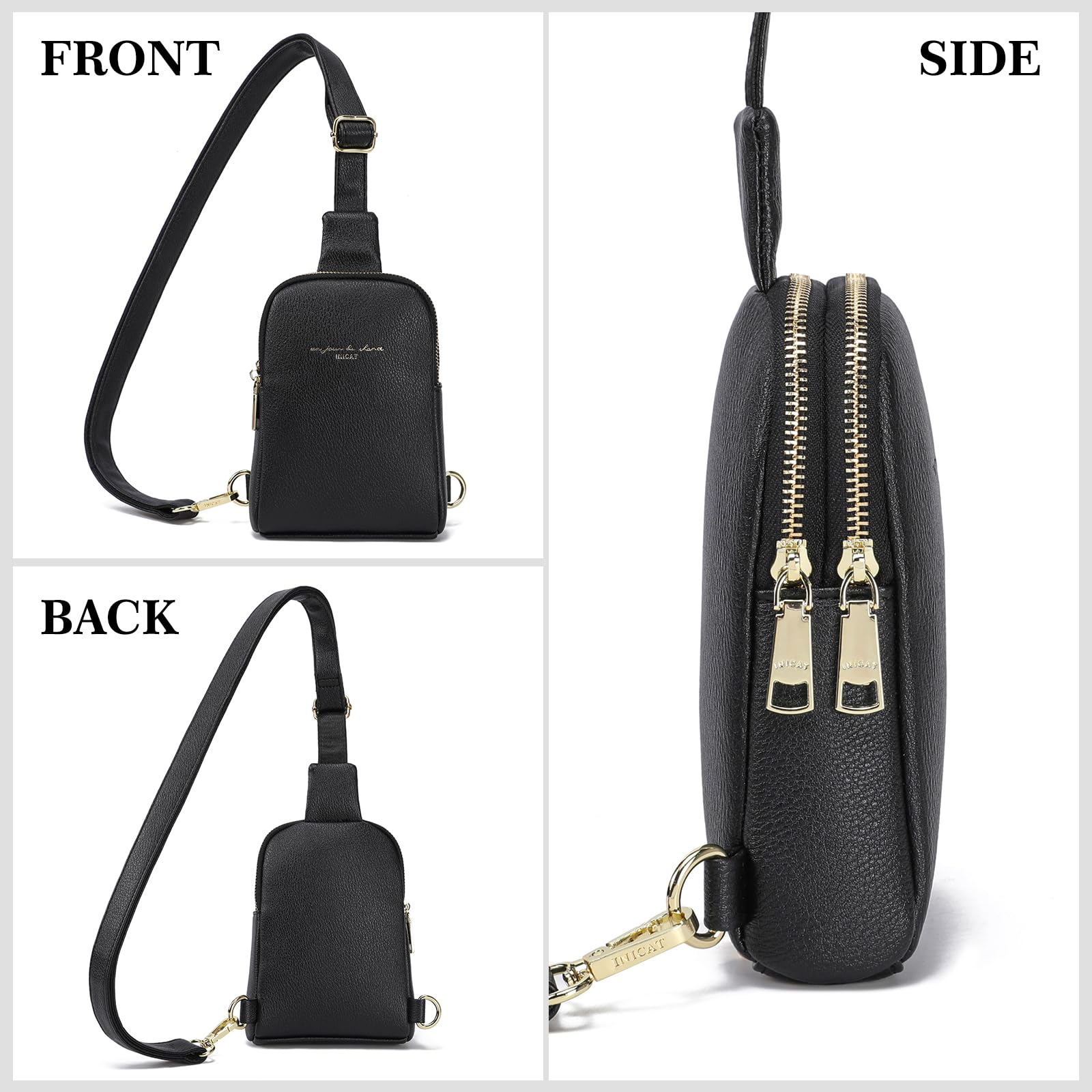 Haytijoe Small Crossbody Sling Bag for Women - Anti-Theft Travel Purse with Adjustable Strap, Lightweight Fanny Pack for Running, Hiking & Daily Use