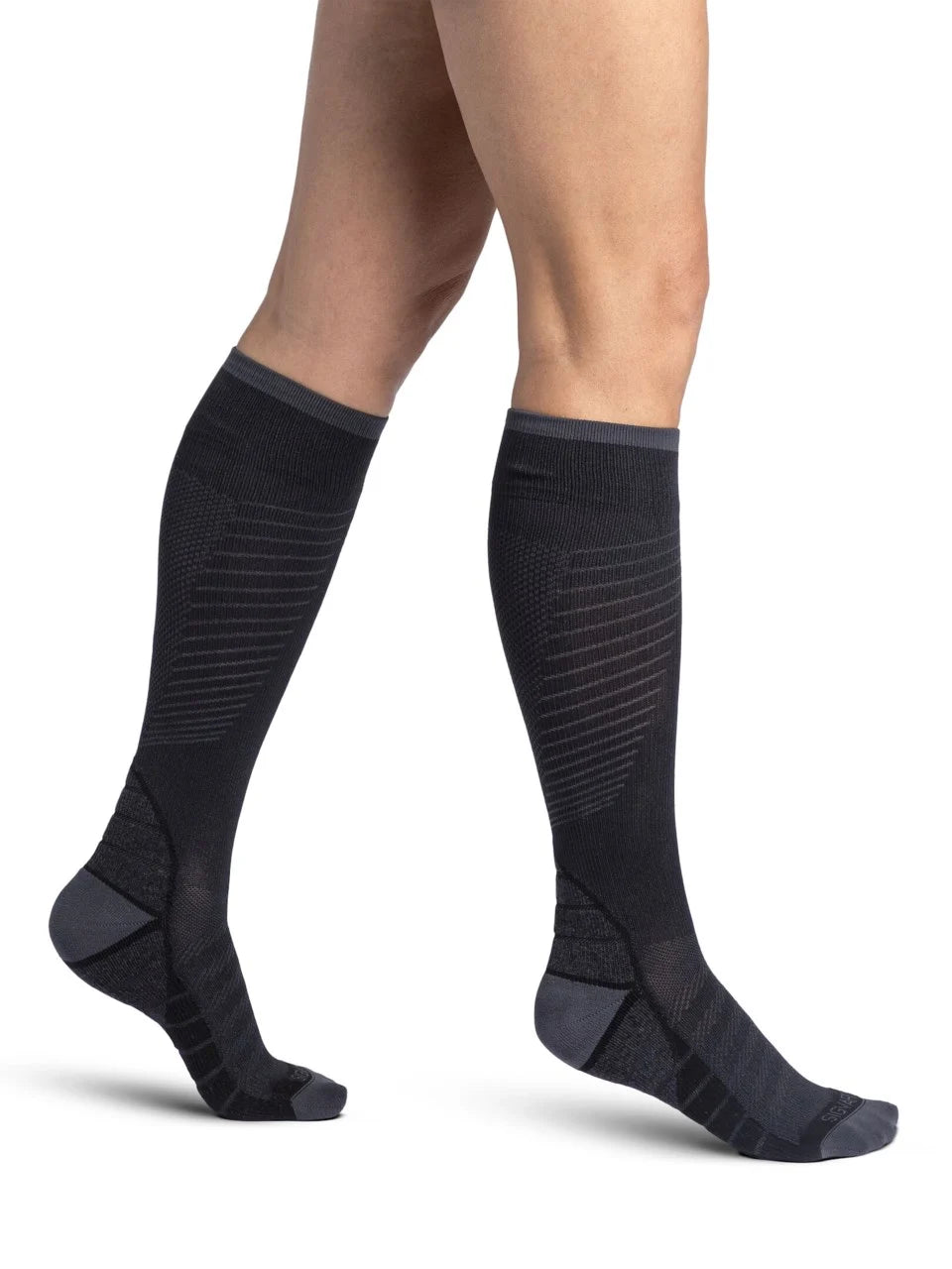 Sigvaris Motion Flow Tech Knee High Compression Stockings 20-30mmHg for Women & Men - Medical Support, Varicose Veins Relief, Running & Travel Comfort