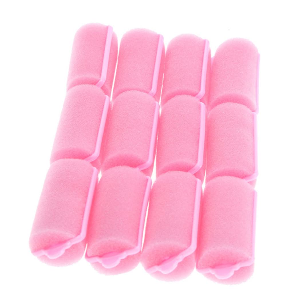 Soft Foam Sponge Hair Rollers for Women & Kids - 32PCS Pink Hair Styling Curlers for DIY Salon-Quality Waves & Curls at Home - Perfect for Parties, Weddings & Everyday Styling