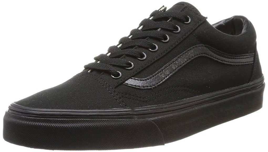Vans Old Skool Black Unisex Skate Shoes for Men & Women - Classic Sneakers for Streetwear, Skateboarding & Casual Fashion | VN000D3HBKA