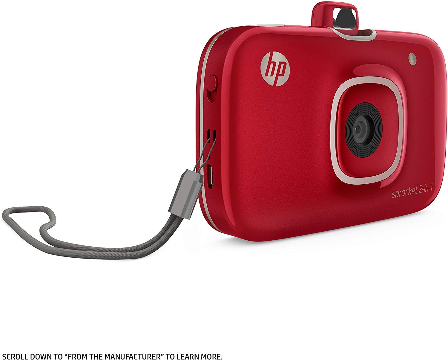 HP Sprocket 2-in-1 Portable Photo Printer & Instant Camera - Print 2x3