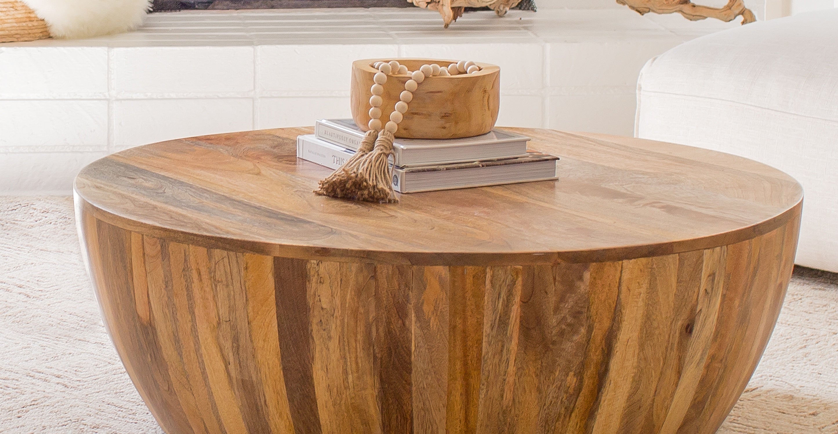 Modern Goa Coffee Table - Solid Wood Living Room Furniture for Home Decor - Perfect for Living Room, Lounge, or Office Use