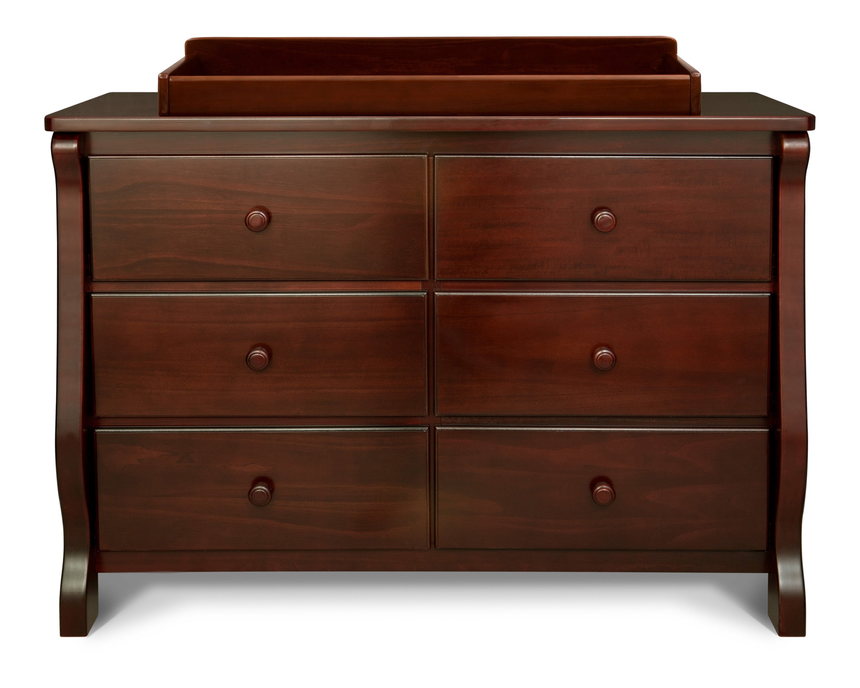 Elegant Canton Eclipse Dresser - Modern Wooden Bedroom Dresser with 6 Drawers, Vintage Style Storage for Bedroom, Living Room, and Office Organization