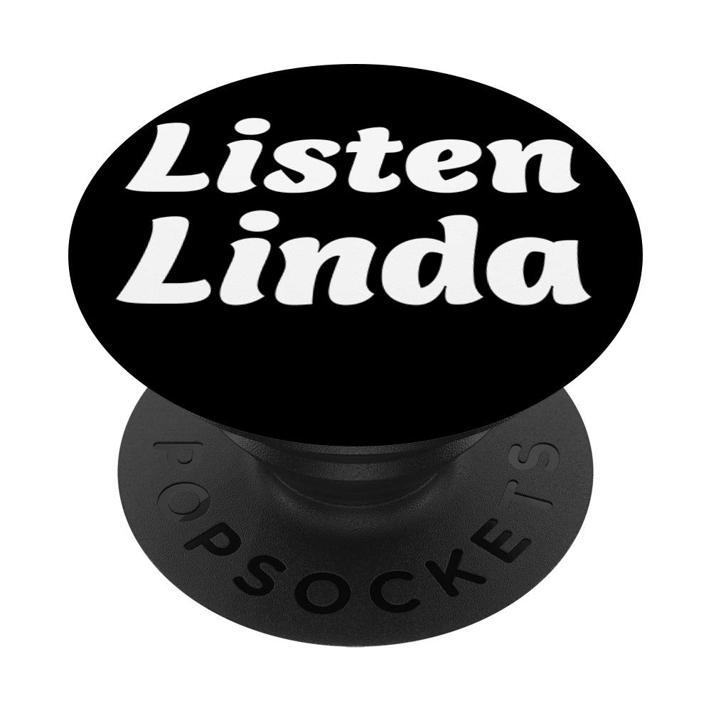 Listen Linda Viral Print PopSockets Phone Grip & Stand - Funny Video Gift for iPhone, Samsung & Tablets | Perfect for Social Media Fans & Meme Lovers