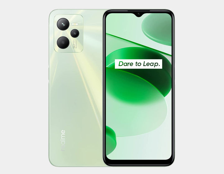 Realme C35 4G Smartphone - 128GB ROM 4GB RAM Dual SIM GSM Unlocked (Glowing Green) - Perfect for Travel, Work & Entertainment
