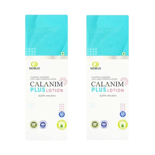 Calanim Plus Lotion 50ml (Pack of 2) - Soothing Skin Moisturizer for Dry & Sensitive Skin | Perfect for Daily Hydration & After-Sun Care