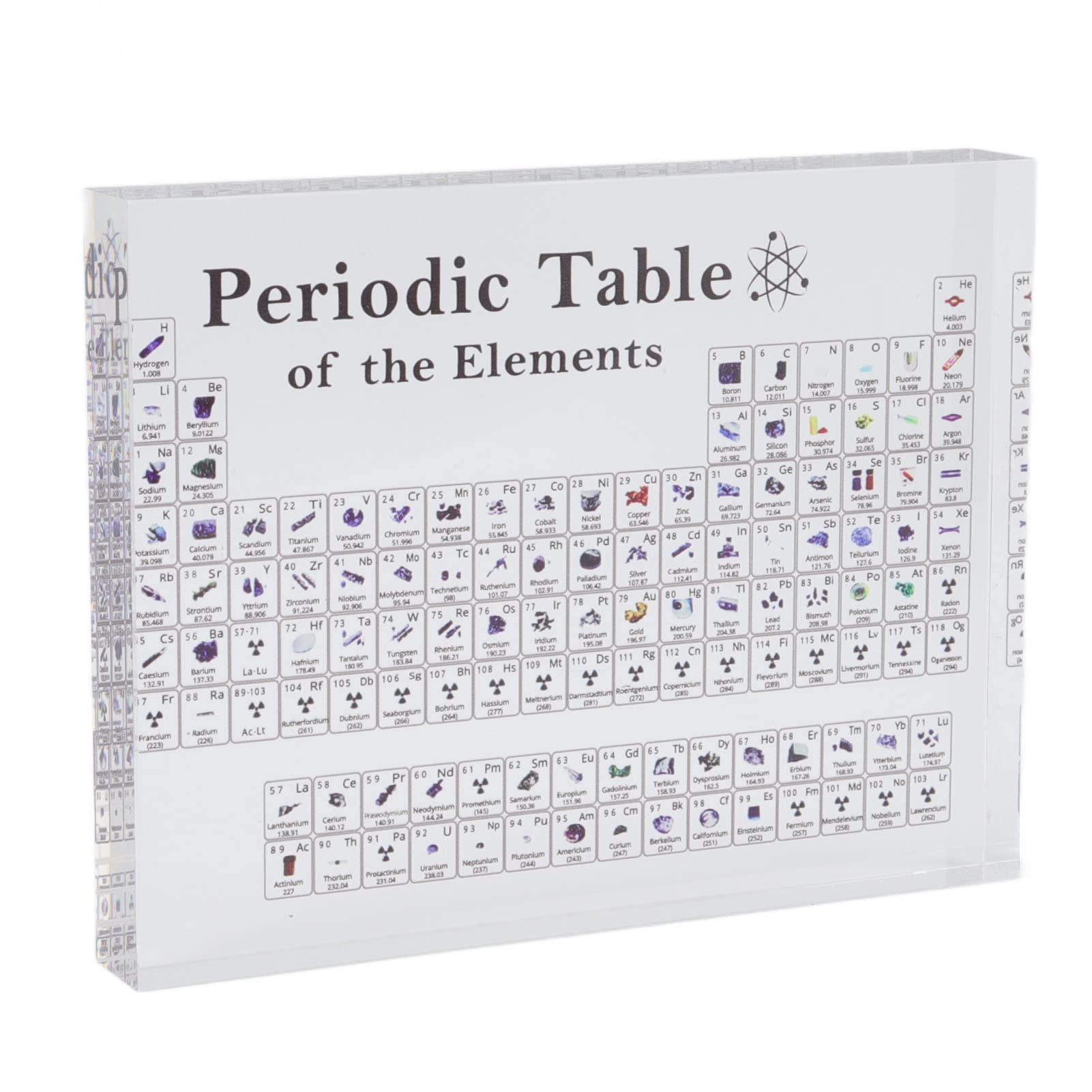 SOFW Acrylic Periodic Table of Elements - Black Science Display for Classroom, Home & Office - Perfect Educational Gift for Teachers, Students & Kids - Great for STEM Learning, Chemistry Labs & Science Decor