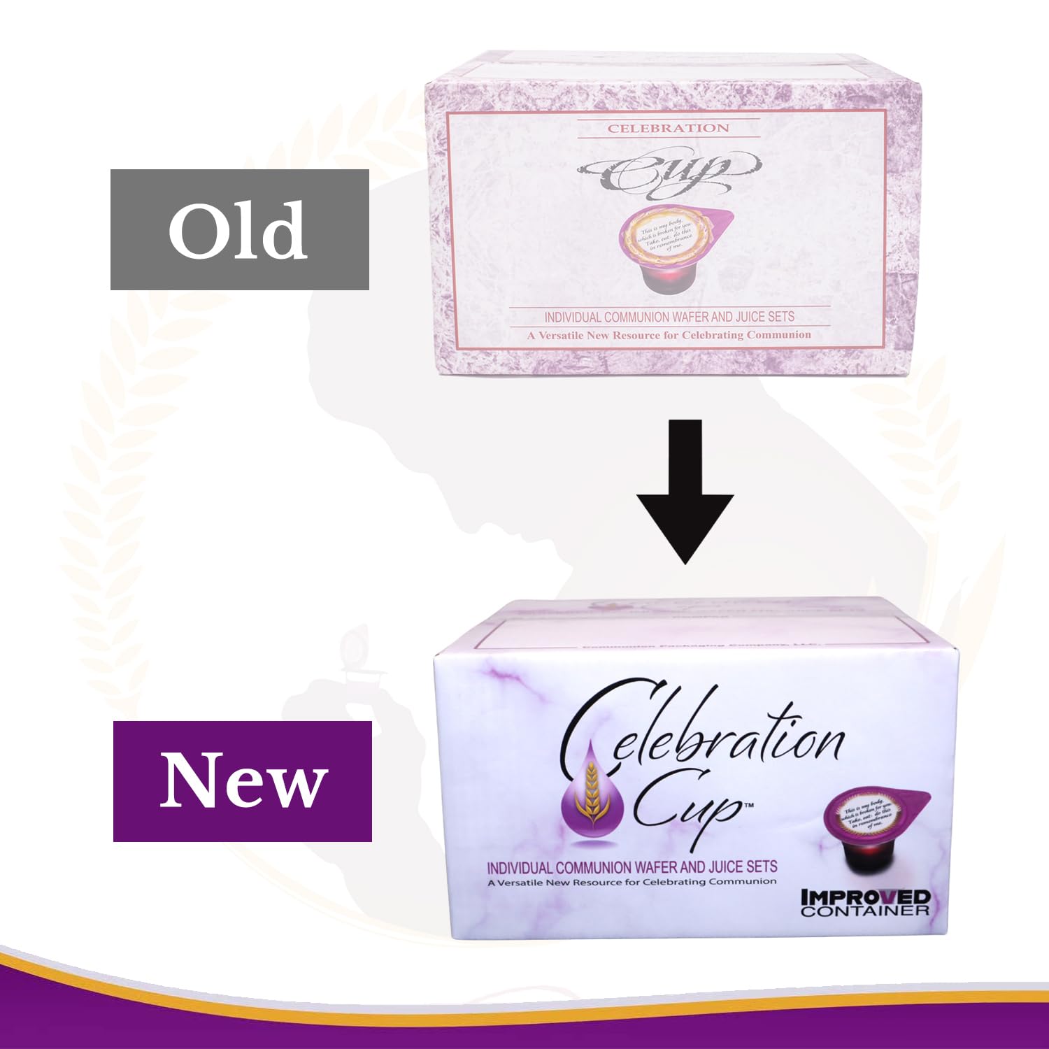 Prefilled Communion Cups with Pure Concordia Grape Juice & Wafer Set - 100 Pack for Church Services, Christian Ceremonies, and First Holy Communion Celebrations