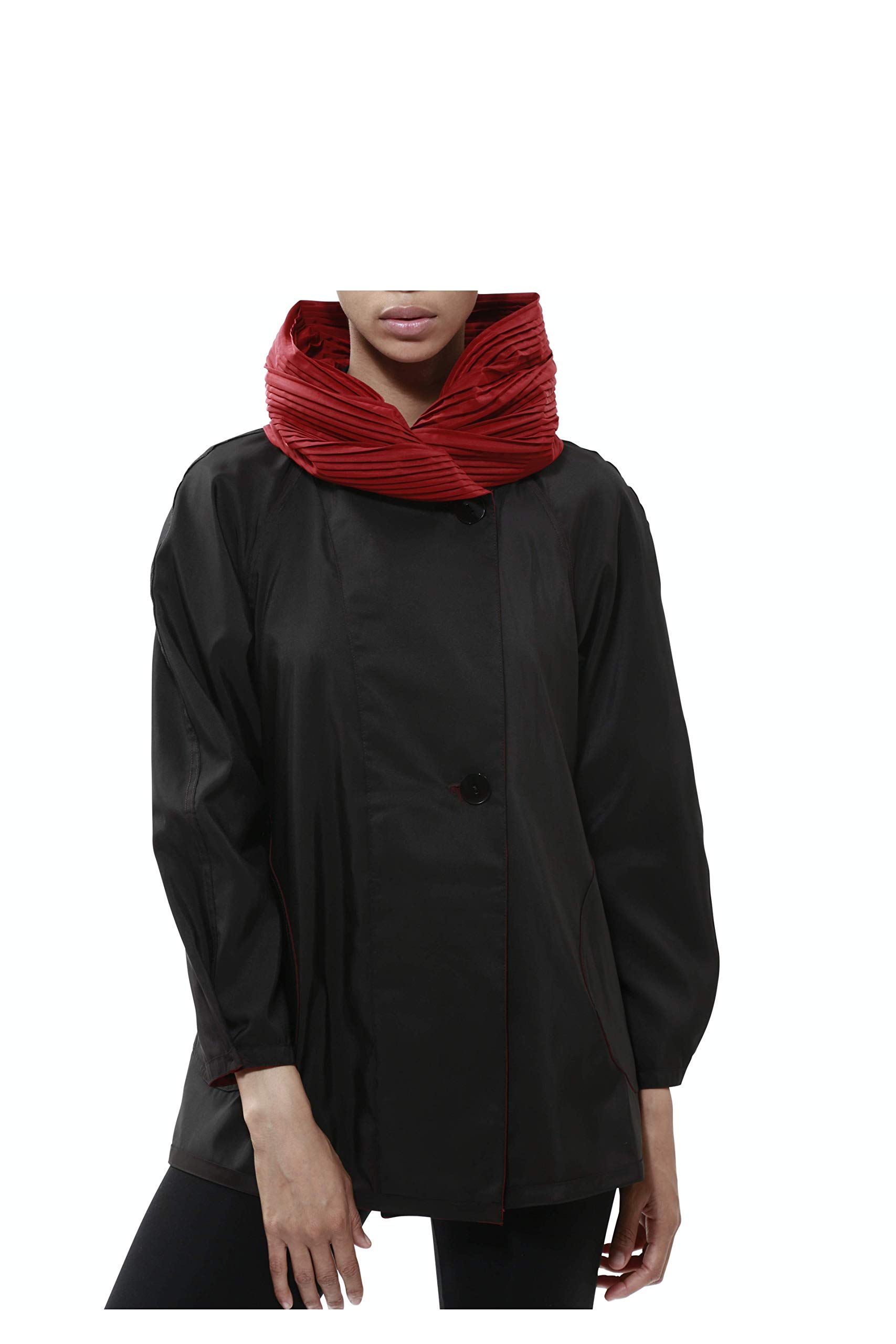 Mini Donatella Fashion Travel Raincoat - Waterproof Lightweight Rain Jacket for Women, Perfect for Outdoor Activities, Commuting & Travel