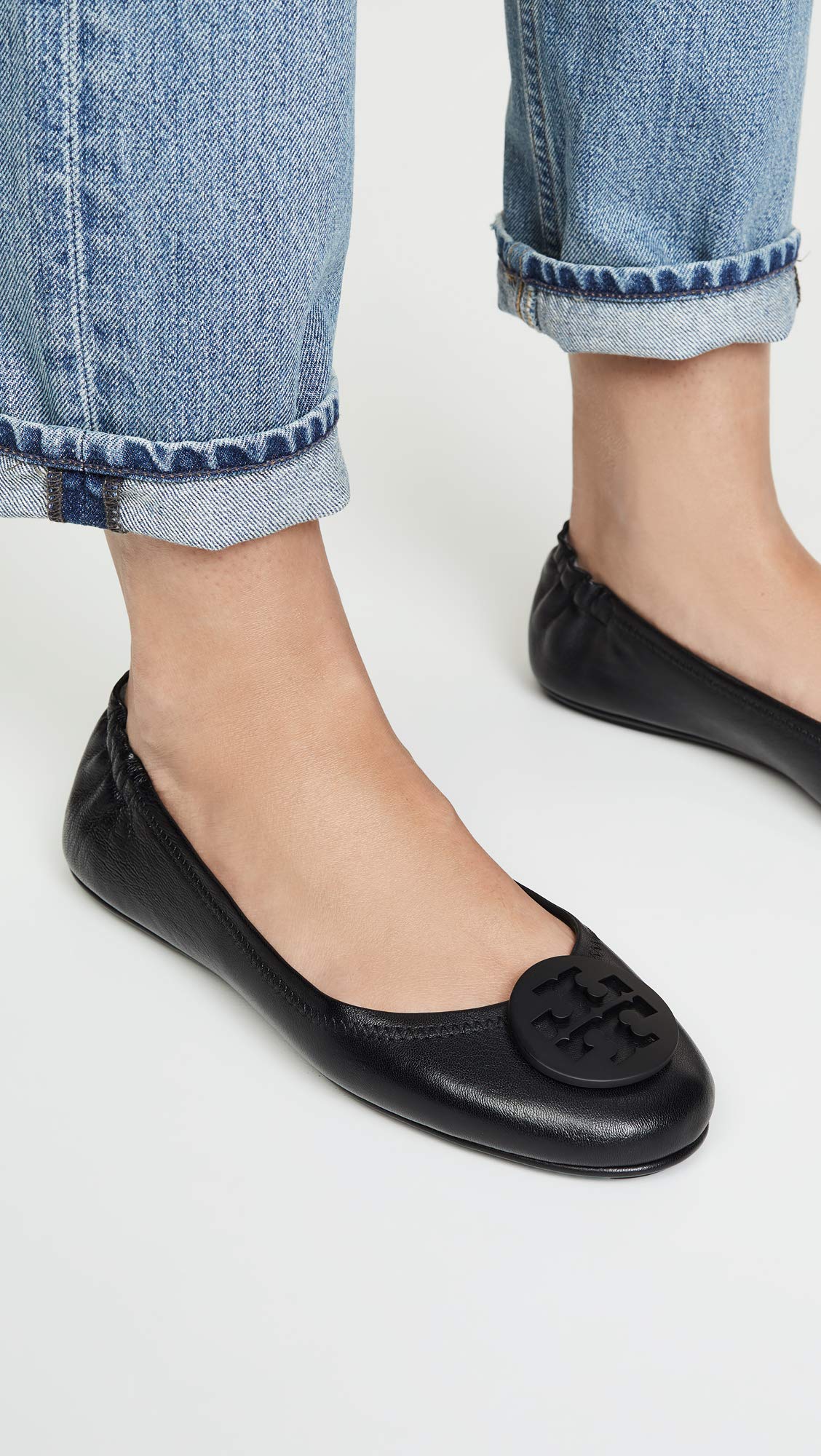 Tory Burch Women's Minnie Travel Ballet Flats - Comfortable & Stylish Slip-On Shoes for Travel, Work & Everyday Wear