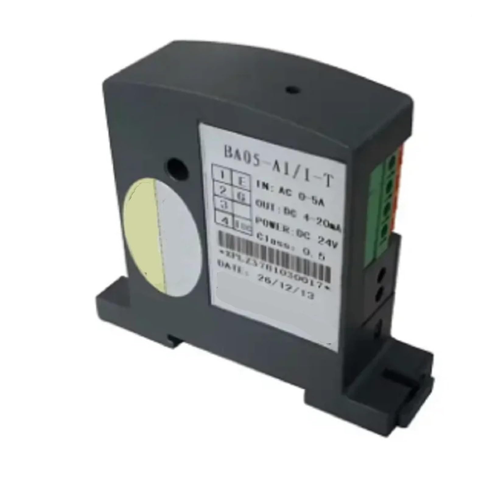 BA05-AI/I Electrical Transducer: Isolate AC 0-10A Current to DC 4-20mA/0-20mA Analog Signal Converter with 24V/12V Power Supply - Ideal for Industrial Automation, Power Monitoring & Control Systems