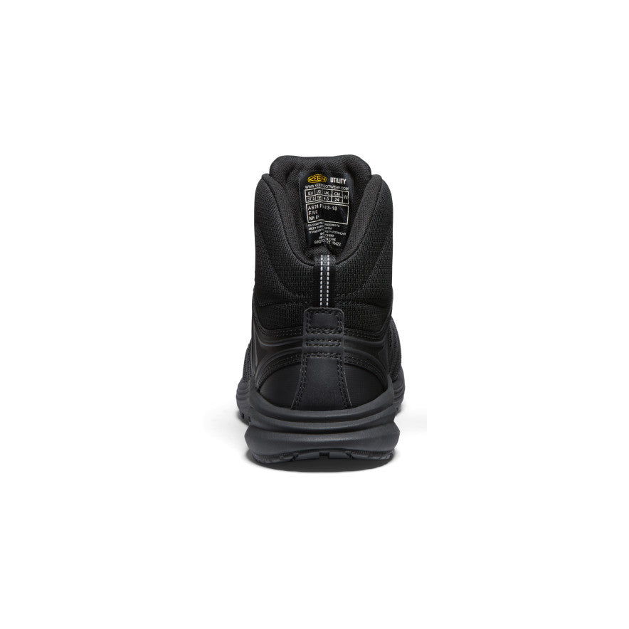 Women's Vista Energy Mid INT MET (Carbon Toe) Work Boots - Black/Raven - Durable Safety Shoes for Construction & Outdoor Work