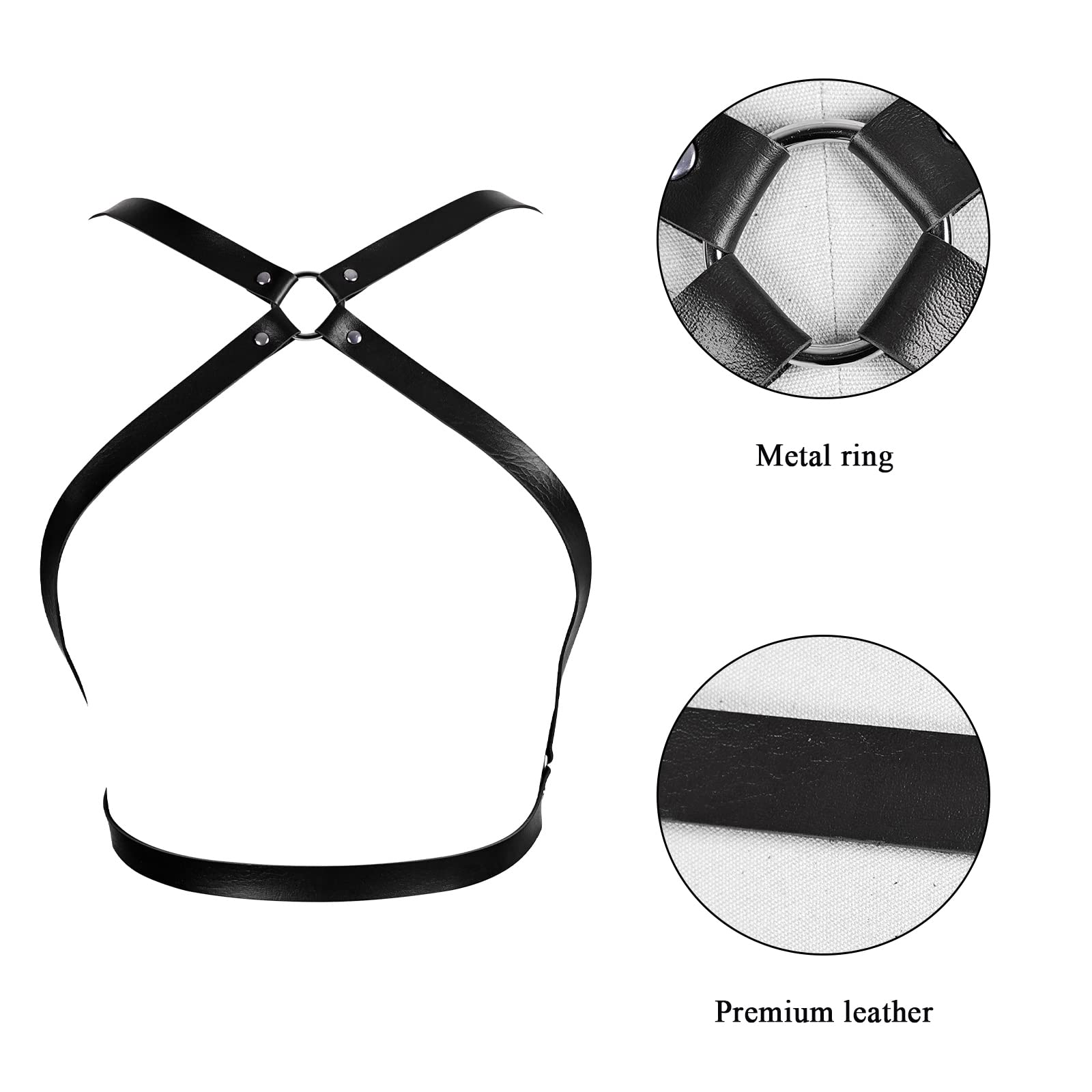 Adjustable Women's Fashion Body Harness Bra - Full Cage Belt Lingerie for Halloween, Rave, Dance & Photography - Perfect for Cosplay, Parties & Boudoir Shoots