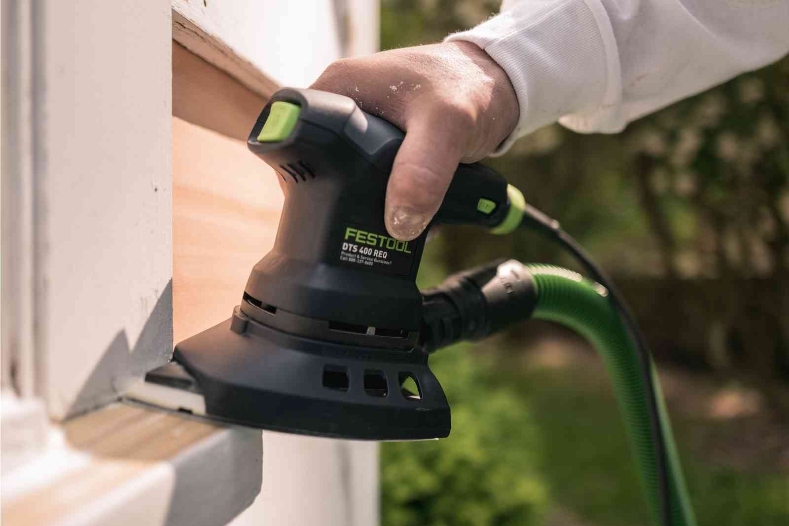 Festool 577520 DTS 400 REQ-Plus Electric Finish Delta Sander - Professional Woodworking & DIY Sanding Tool for Furniture, Cabinets & Detailed Projects