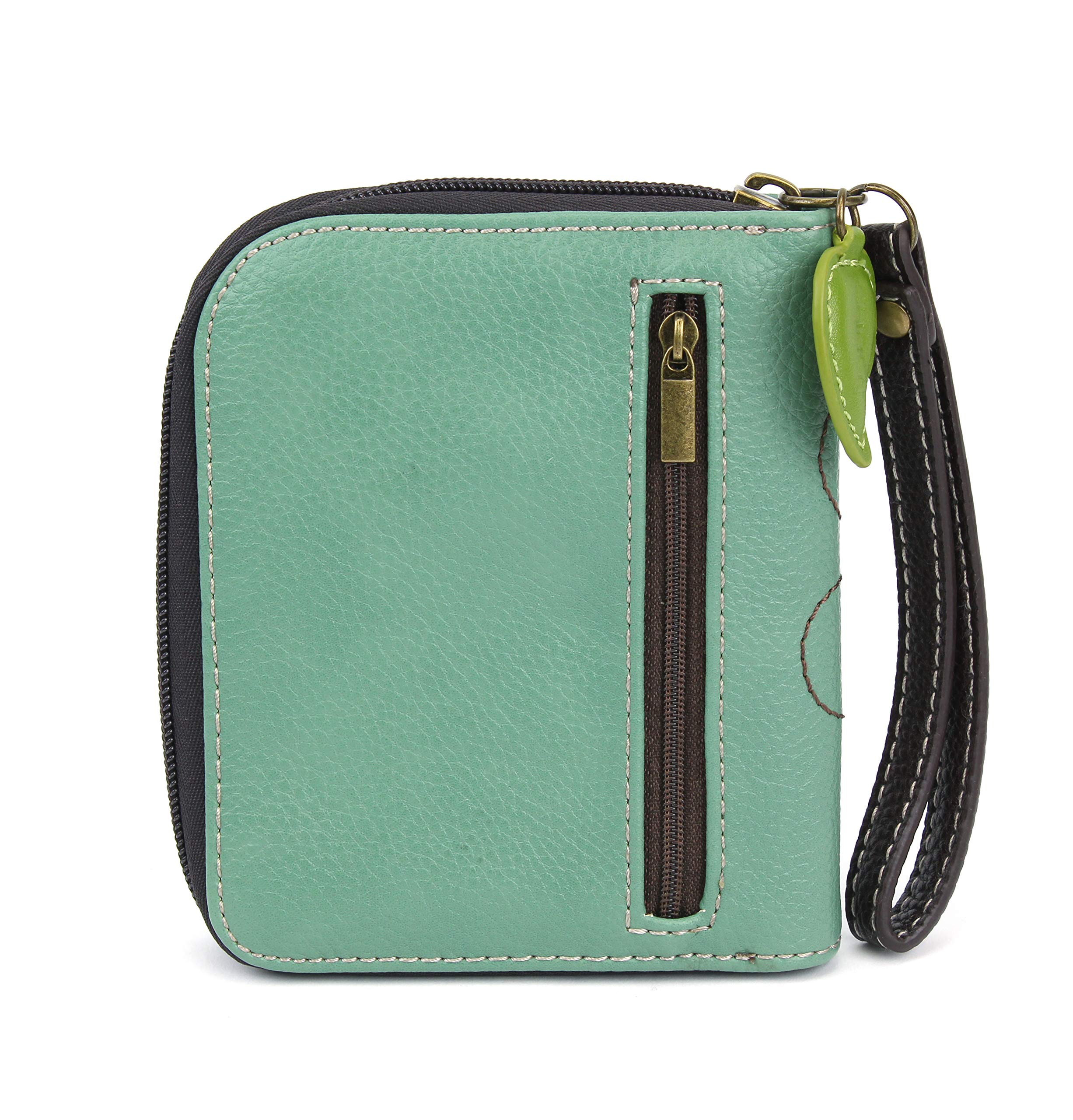 CHALA Teal Hobo Style Ladybug Shoulder Bag with Matching Zip Wallet Set | Cute Insect-Themed Handbag for Women | Perfect for Casual Outings, Shopping & Travel