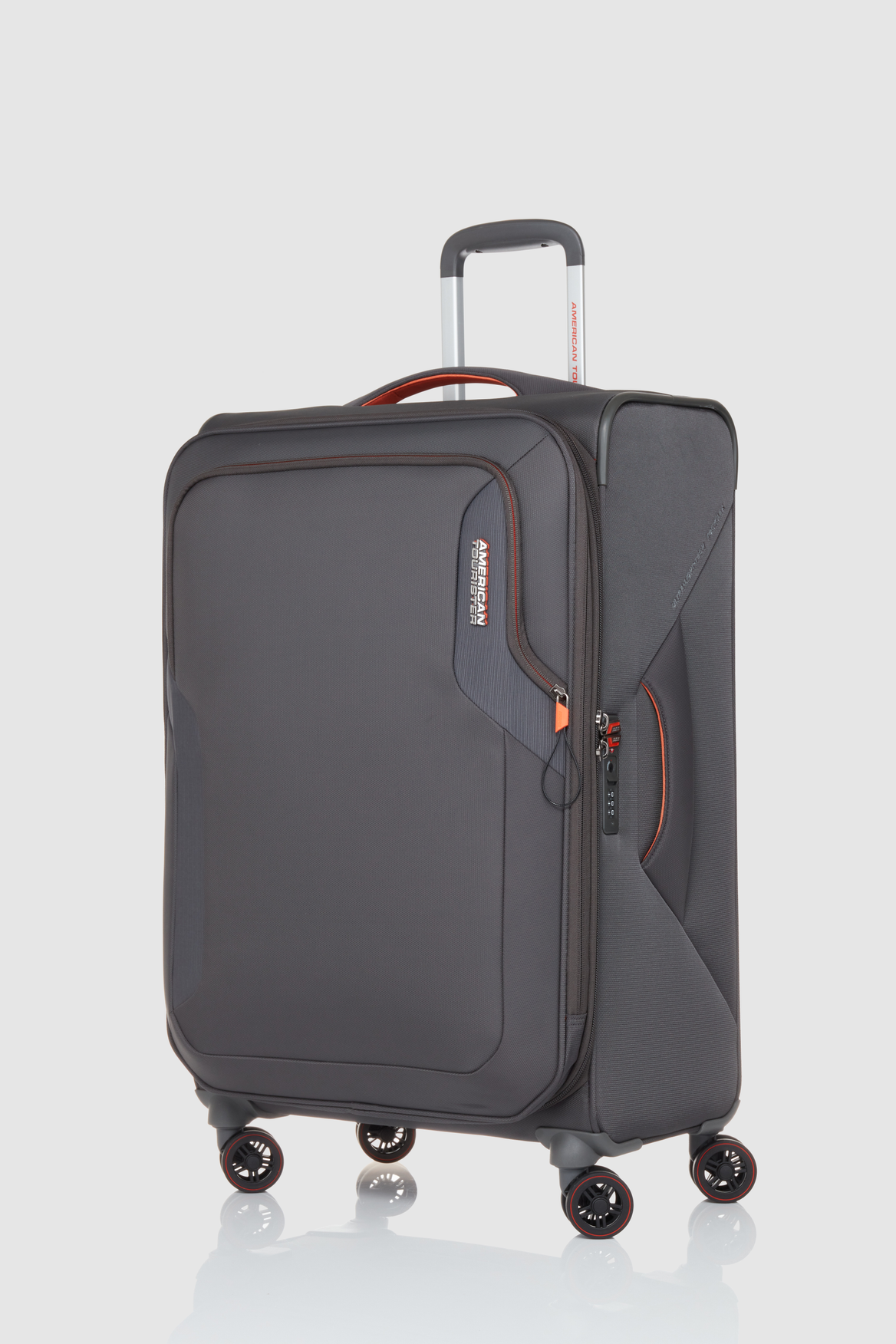 American Tourister Applite 5.0 72/28 Spinner Luggage - 28 Inch Expandable Hardshell Suitcase with 360° Wheels, Grey (Perfect for International Travel & Business Trips)