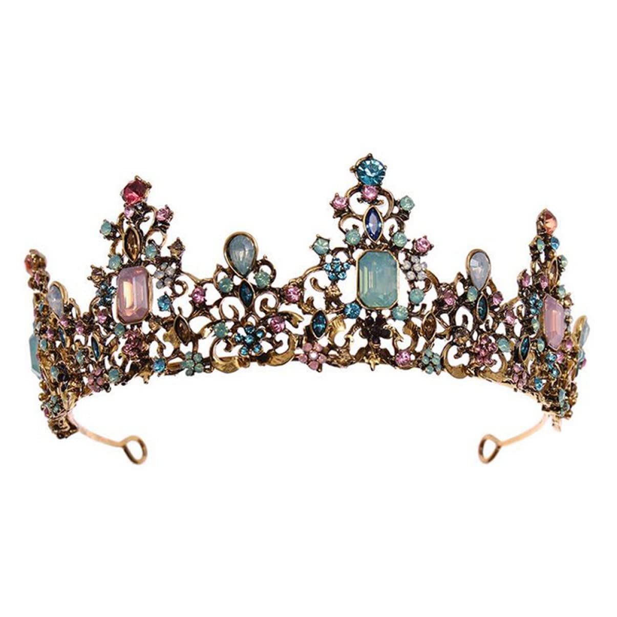 Beaupretty 2-Piece Bridal Jewelry Set - Elegant Rhinestone Tiara & Hair Accessories for Weddings, Halloween Cosplay, Birthday Parties, and Princess-Themed Events | Perfect for Brides, Queens, and Women's Photo Shoots