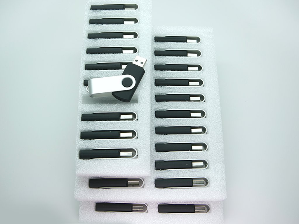 50 Pack 8GB USB 2.0 Flash Drives with Swivel Design - Bulk Wholesale Memory Sticks for Data Storage, File Sharing, School & Office Use