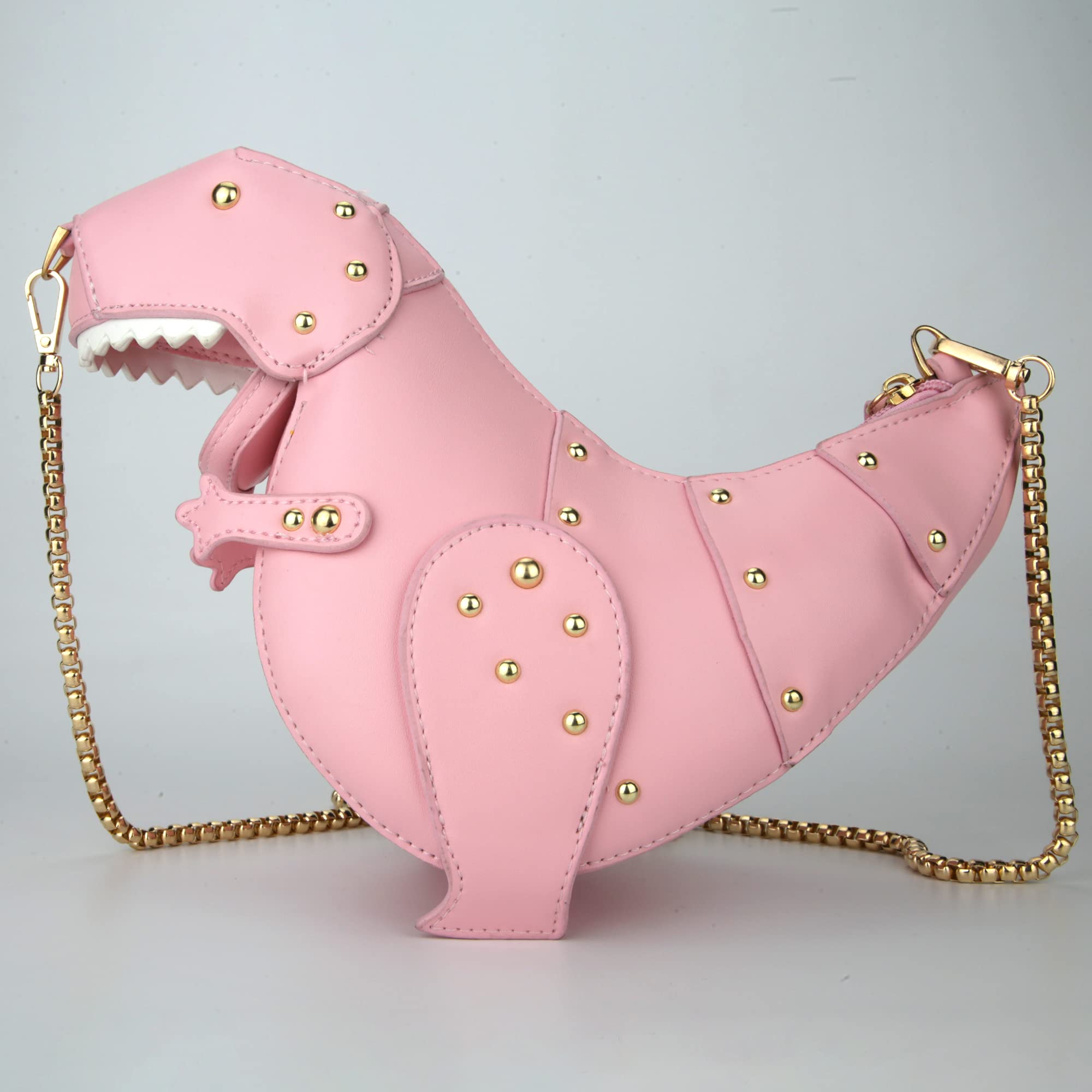 Dinosaur Shoulder Bag for Women & Girls - PU Leather Stegosaurus Crossbody Purse | Trendy Dino Handbag for School, Travel & Everyday Use