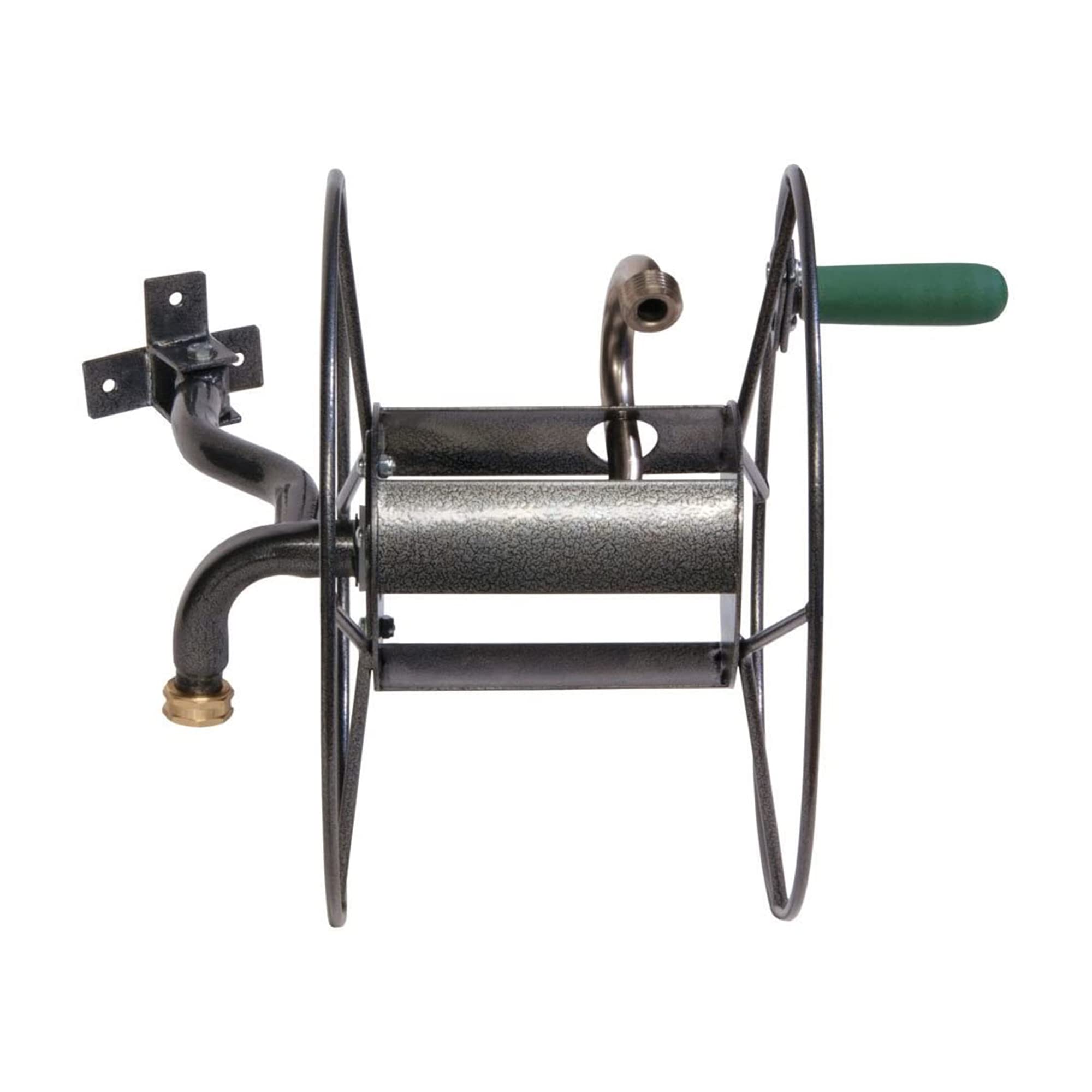 Yard Butler Swivel Hose Reel - Heavy Duty Wall Mount Garden Hose Holder with 90 Degree Pivot (ISRM-90) - Perfect for Outdoor Watering, Lawn Care & Garden Maintenance