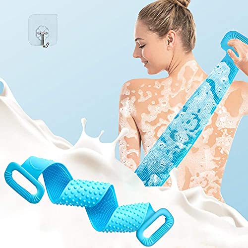 ODIN Silicone Body Scrubber - Dual-Sided Exfoliating Brush for Dead Skin Removal & Massage - Shower & Bath Use