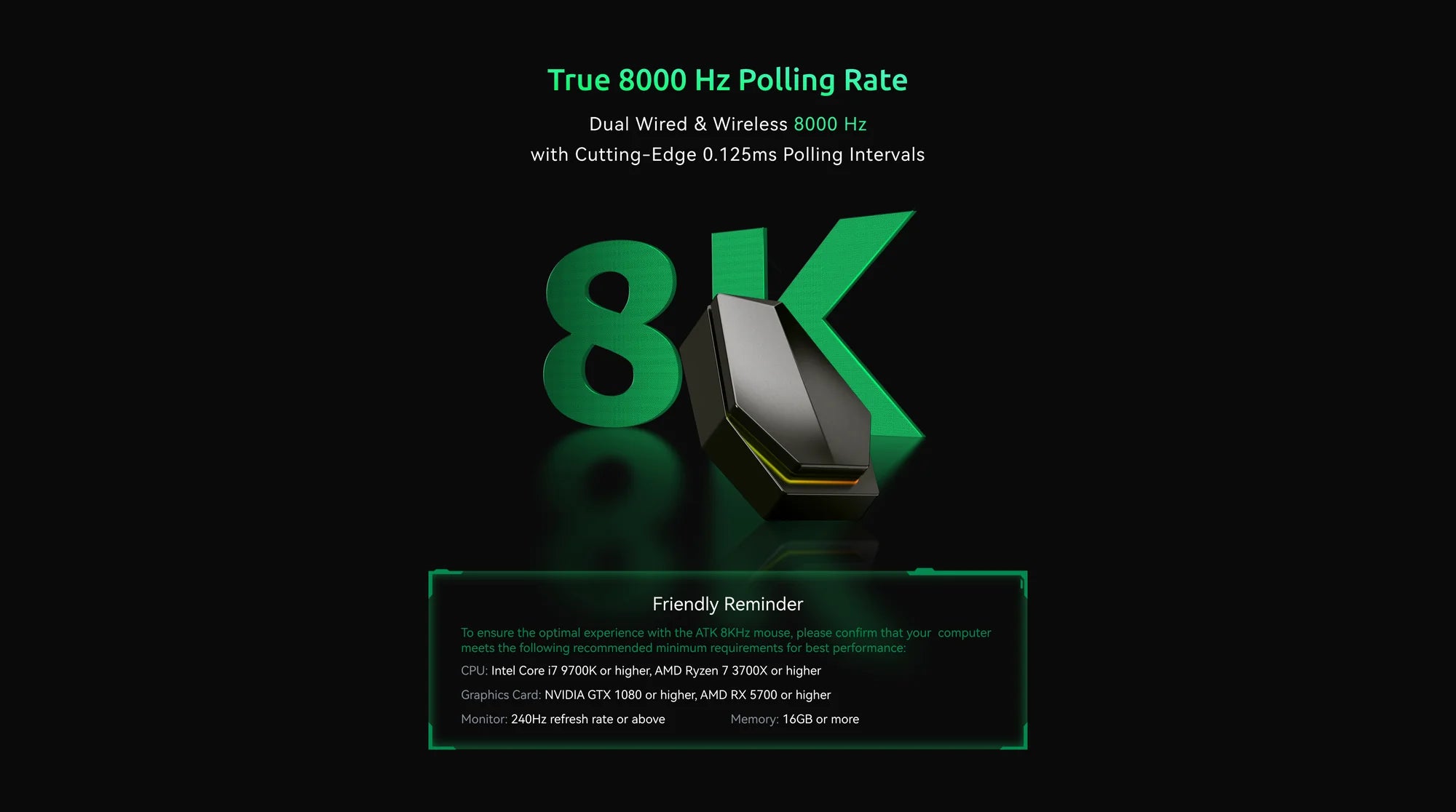 ATK FIERCE X Magnesium Wireless Gaming Mouse - Lightweight Ergonomic Design for PC & Mac - Perfect for FPS, MOBA & Esports Gaming