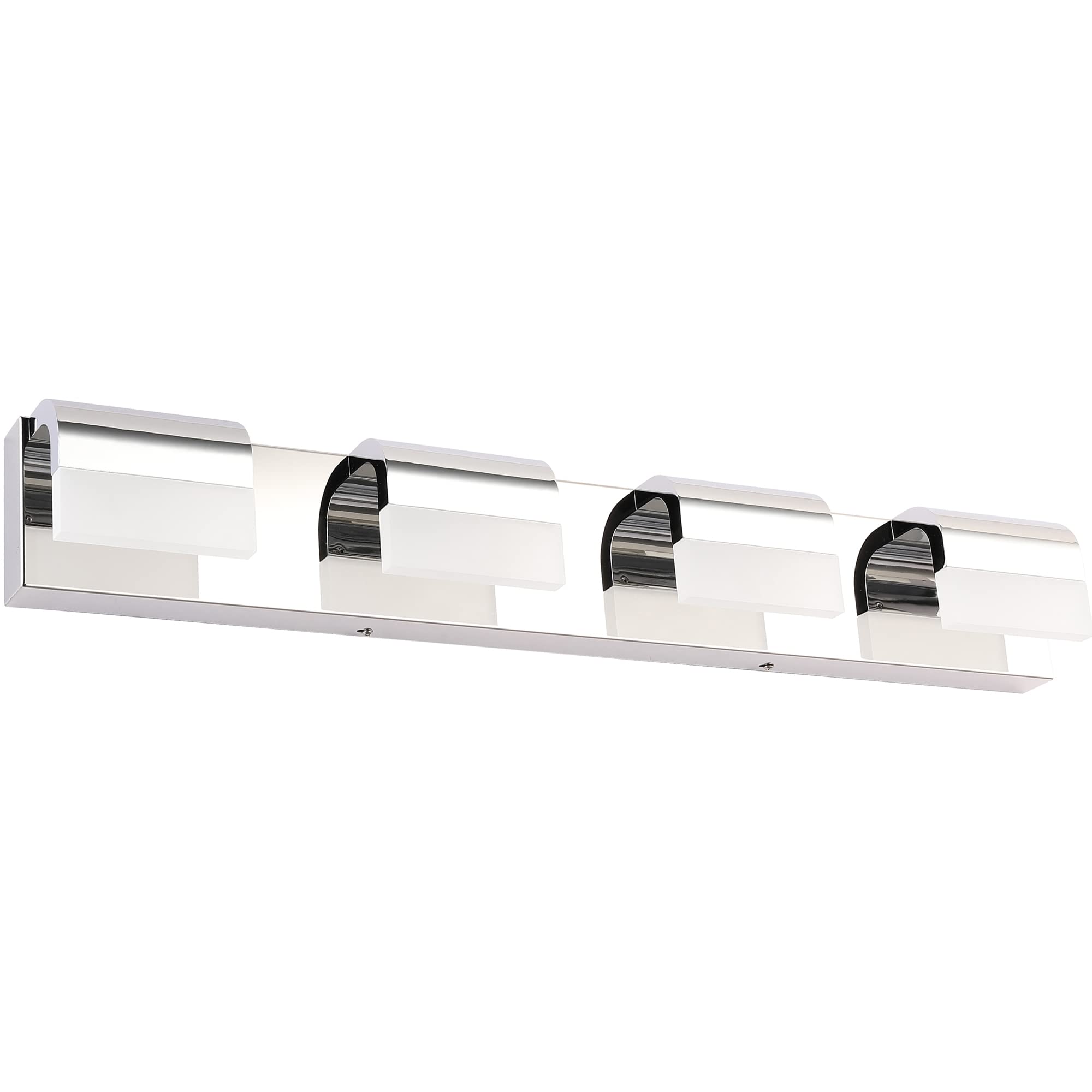 SOLFART® Dimmable LED Vanity Lights - 4-Light Modern Bathroom Wall Fixture for Mirror Lighting | Perfect for Makeup, Shaving & Bathroom Decor