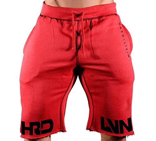 Red Sweatshorts/Black Art